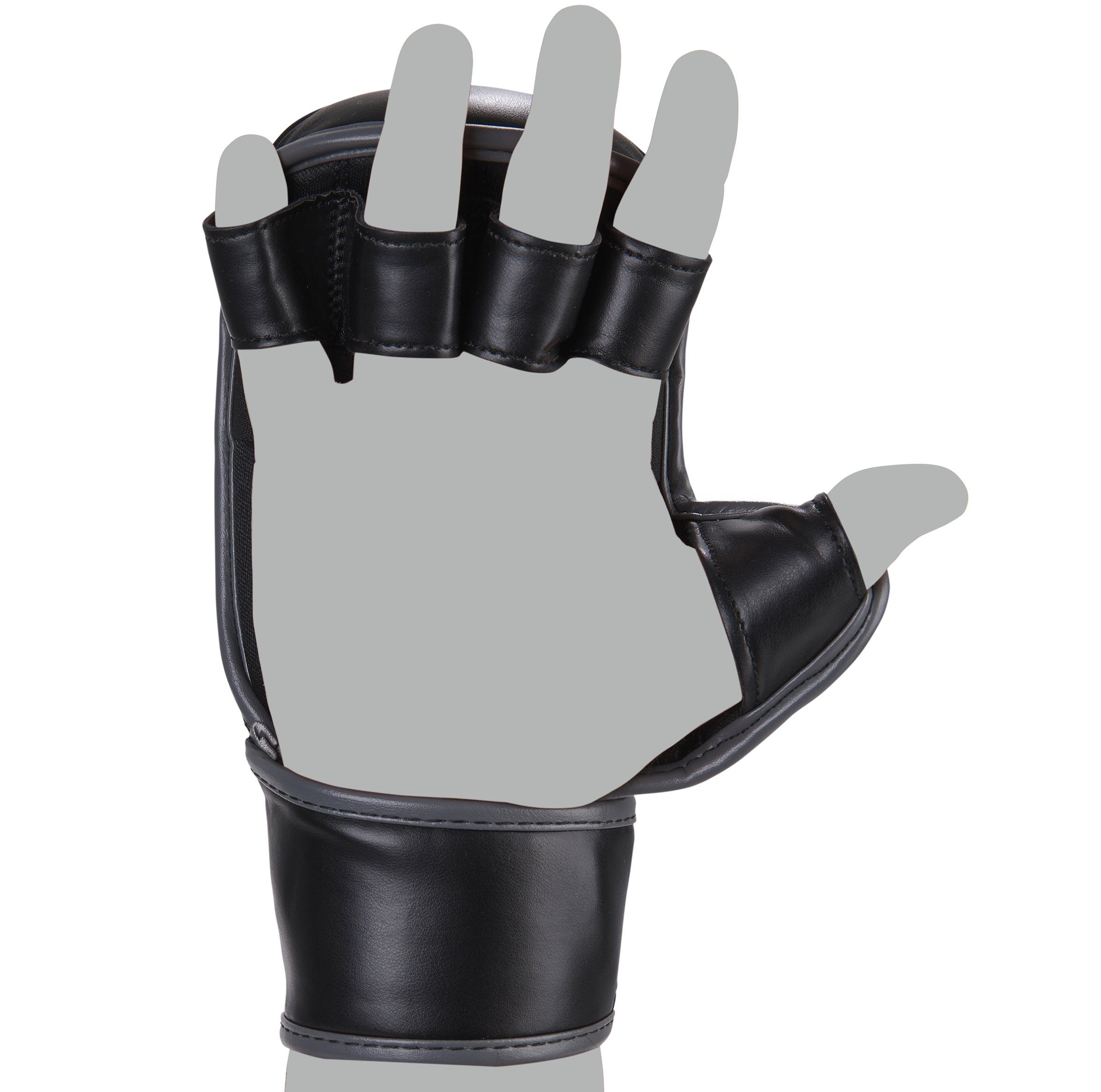 BAY-Sports MMA-Handschuhe Cage Fighter MMA, Krav Maga FreeFight Training Handschutz Handschützer (Paar), XXS - XL, Erwachsene und Kinder, Profi Ausführung Training