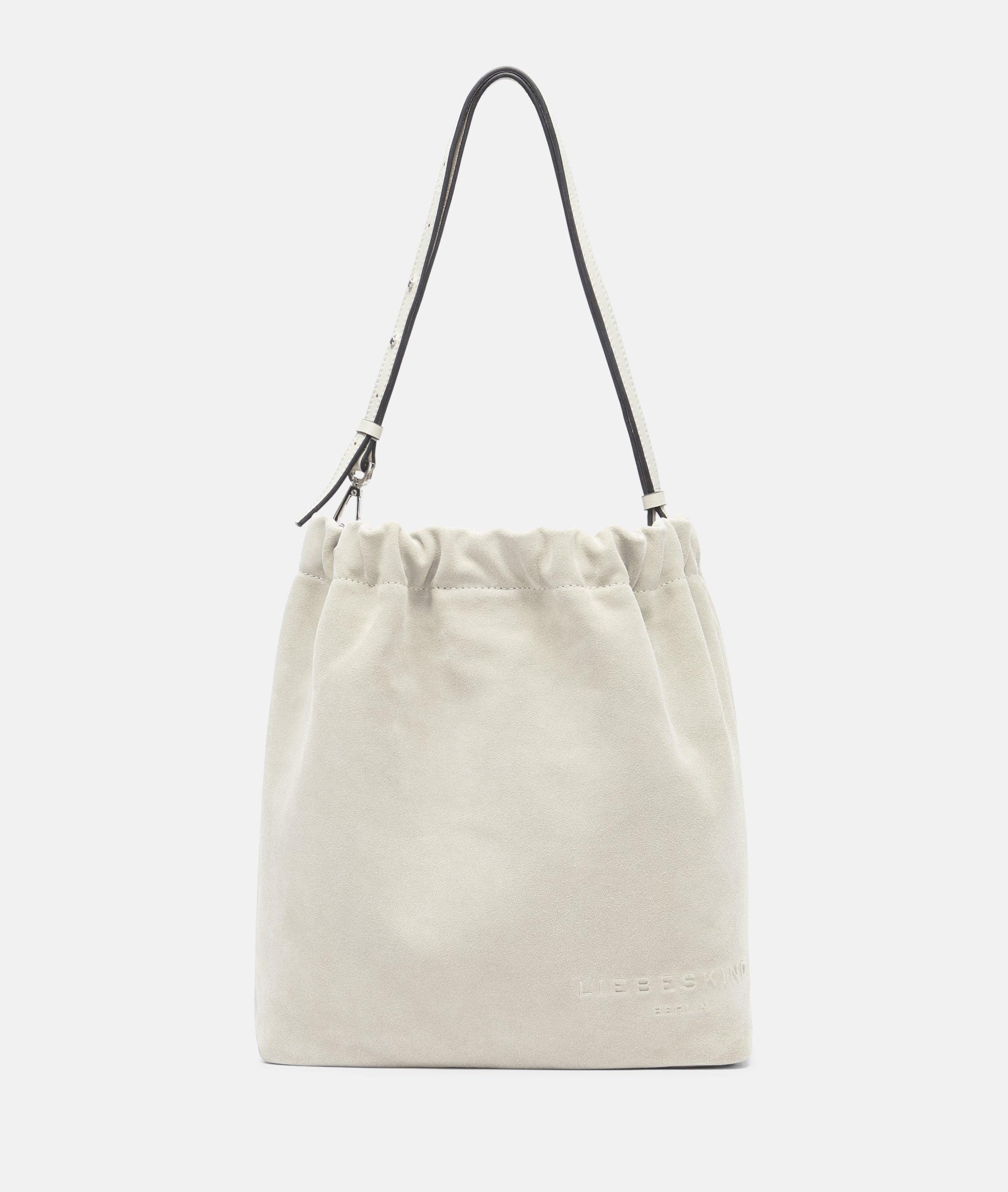Liebeskind Berlin Schultertasche Cloud Hobo M, Mittelgroße Hobo-Bag aus Veloursleder