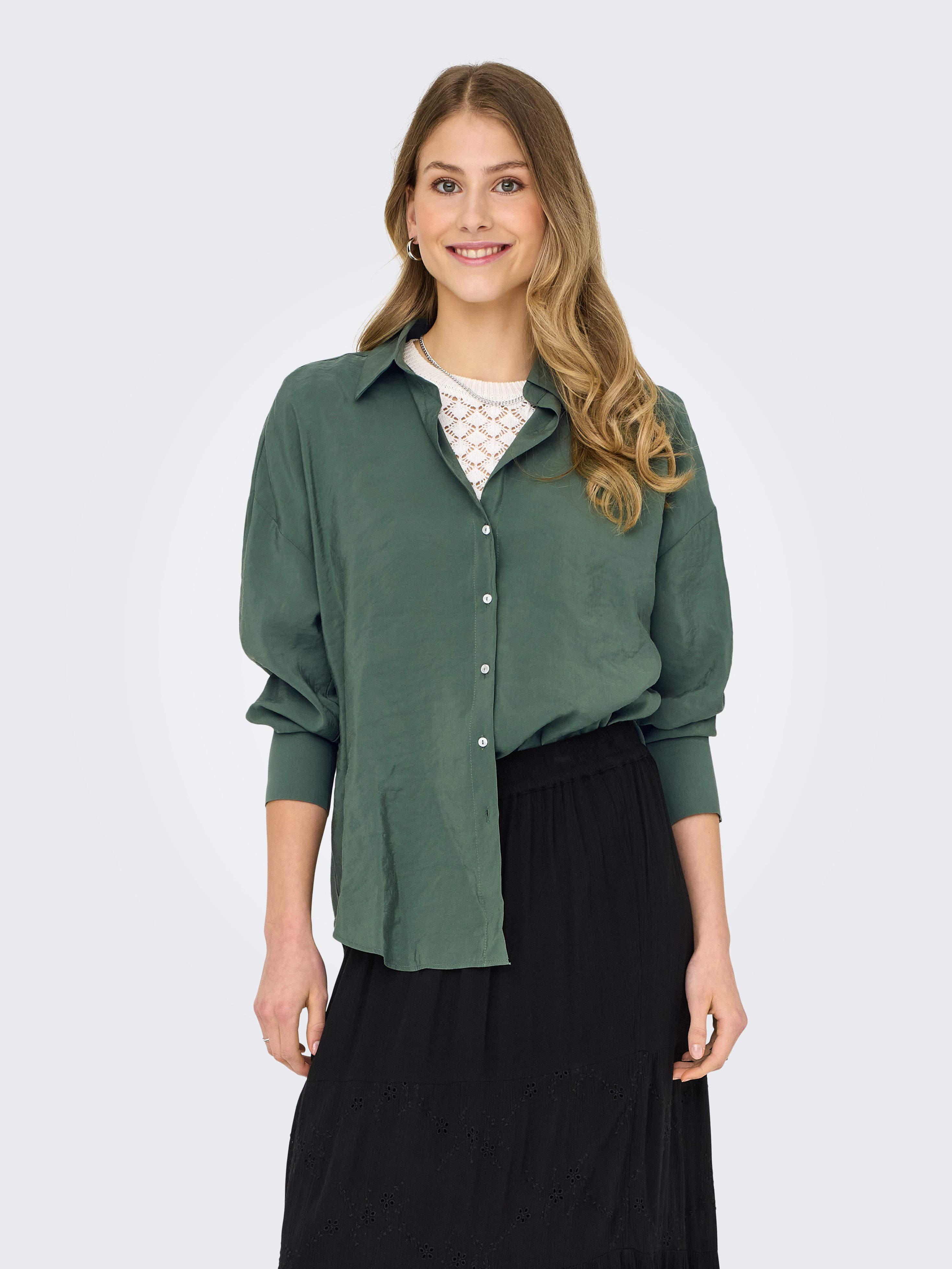 Hemdbluse ONLZAZIMA L/S LOOSE SHIRT WVN NOOS