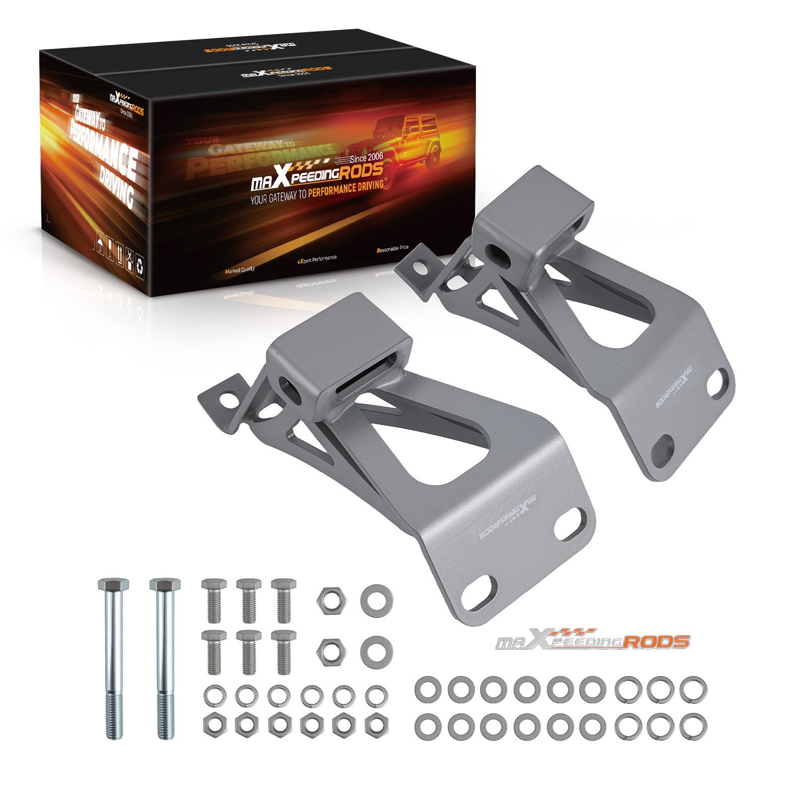 maXpeedingrods Motorhalterung, Engine Mounts Brackets Kit for Chevy C10 GMC Truck small Block V8