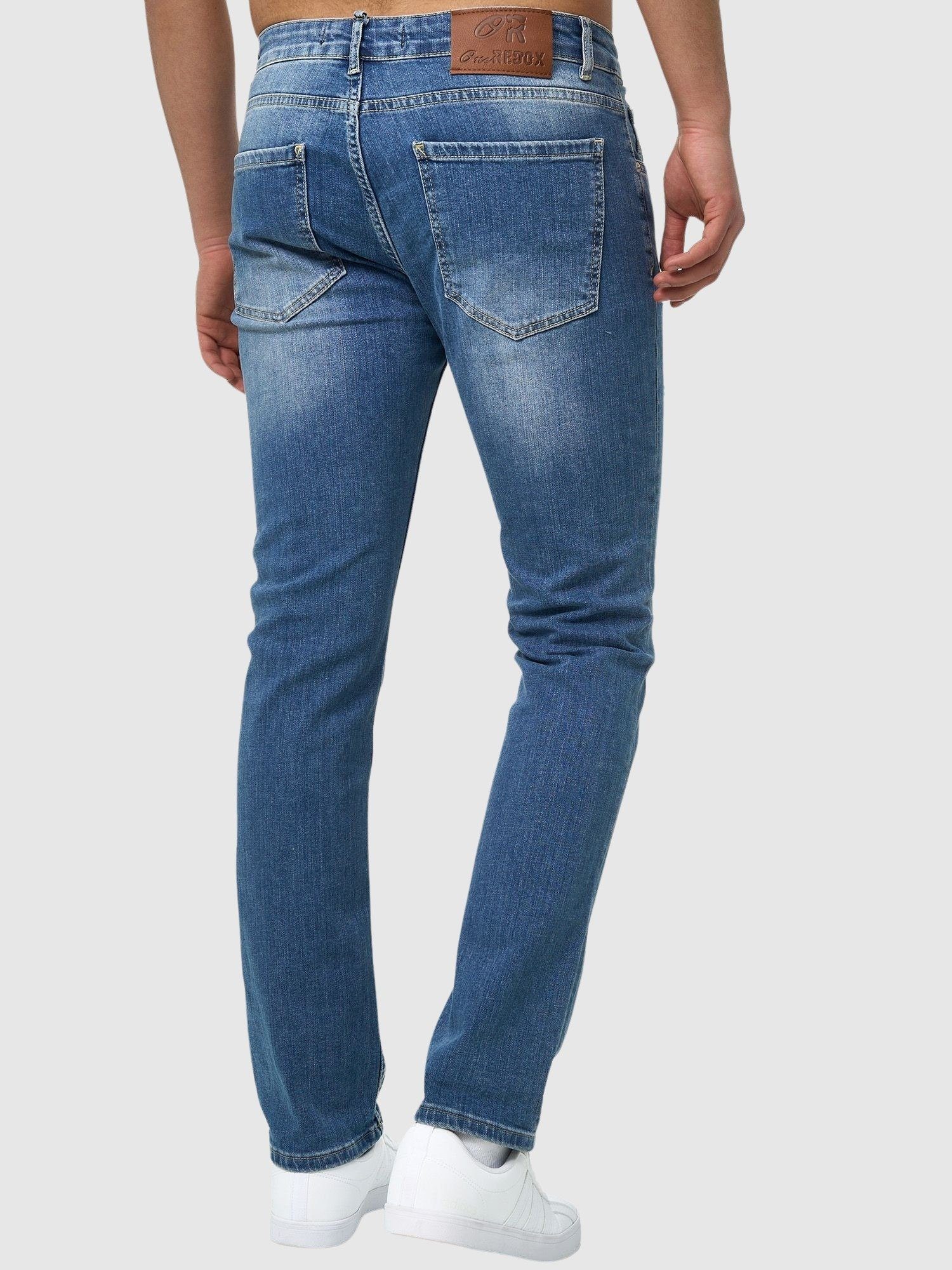 Blue Kayna Slim-fit-Jeans Designer Jeans Herren Herrenjeans Freizeit,Casual Designerjeans Denim 601-JS (Jeanshose Used John Herrenhose 1-tlg) Slim Old Fit Jeanshose Bootcut,