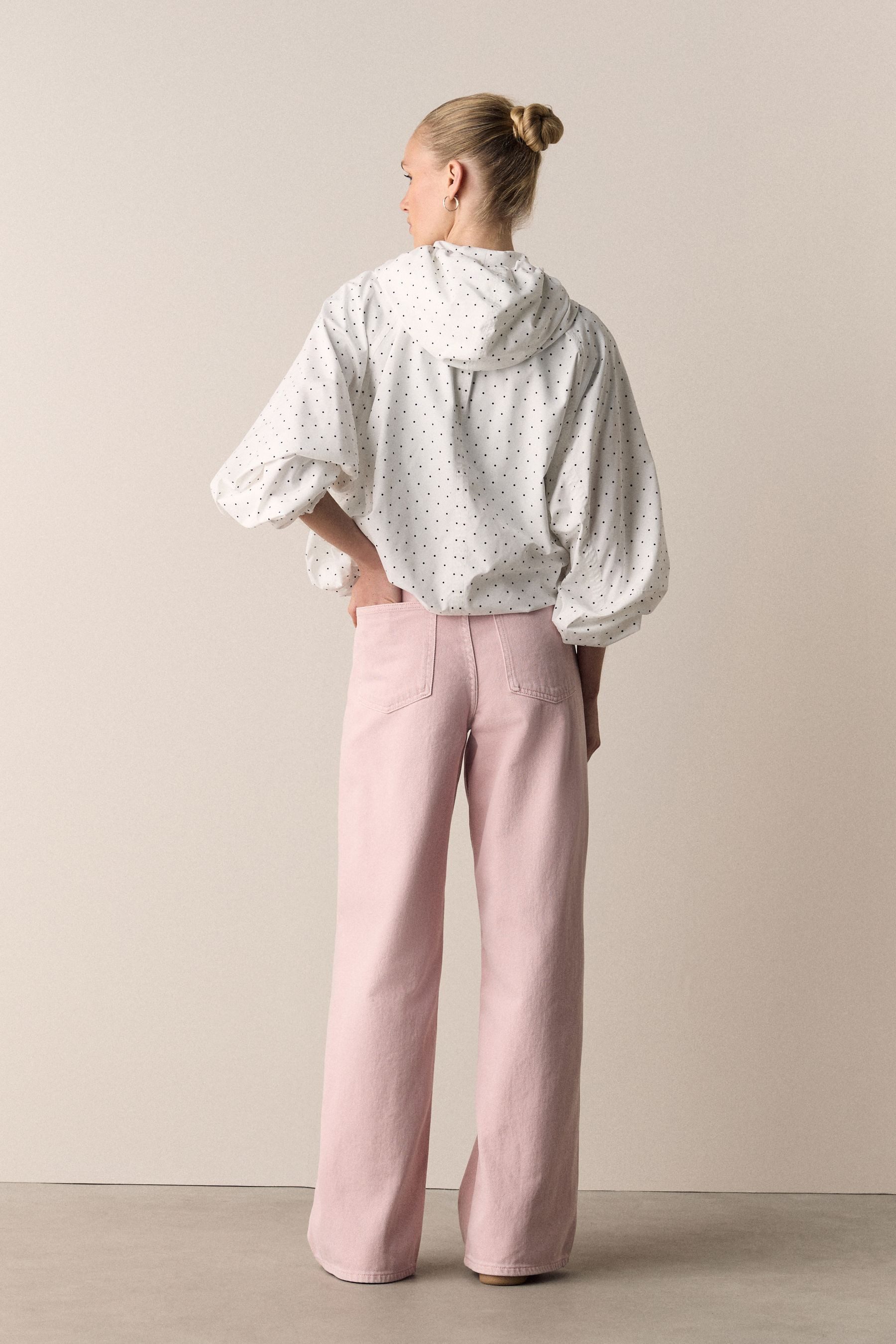 Next Weite Jeans Jeans mit weitem Hosenbein und Gürtel (1-tlg)