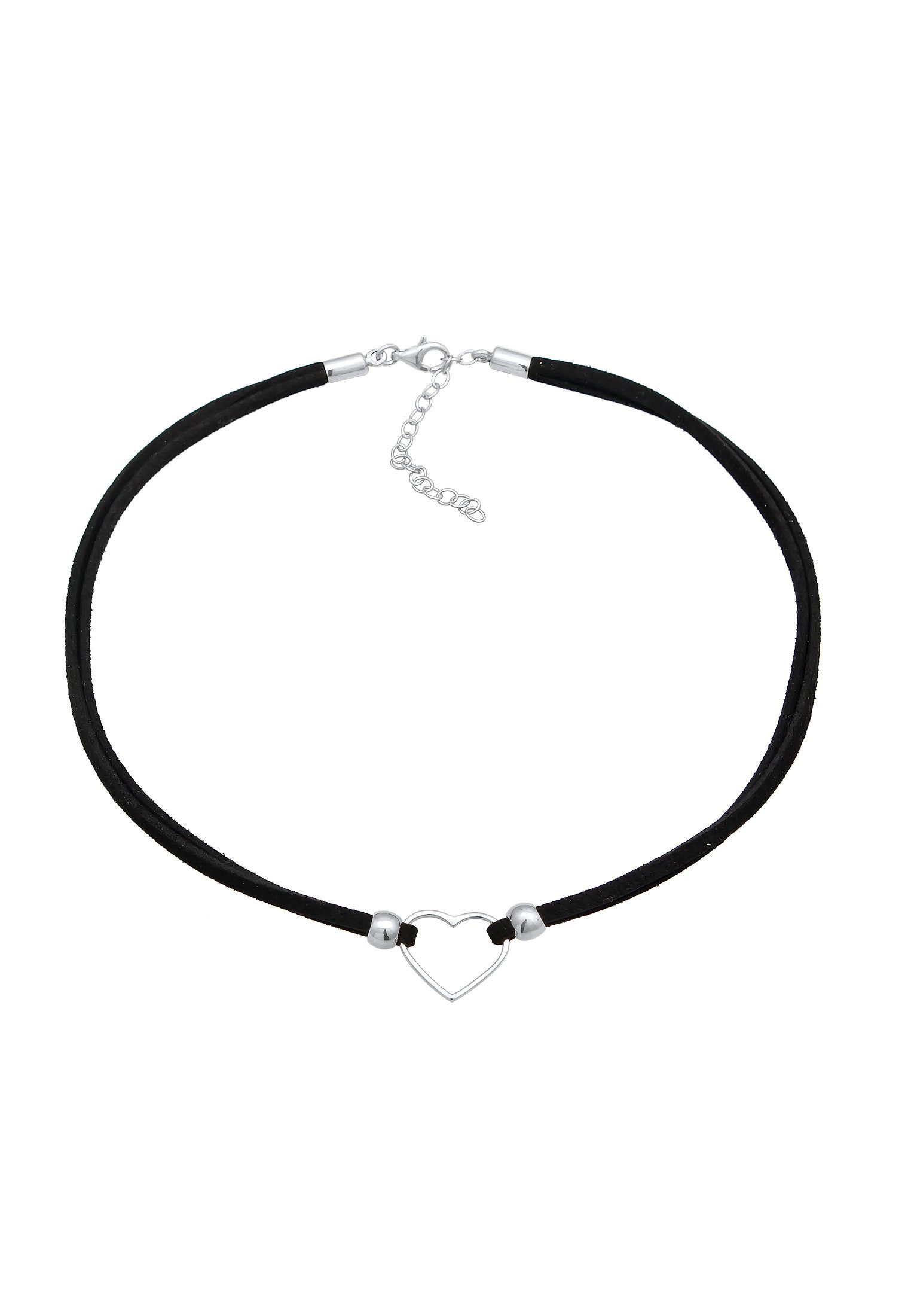 Elli Choker Choker Herz Halsband Schwarz günstig online kaufen