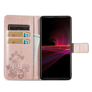 König Design Handyhülle Sony Xperia 1 III, Schutzhülle Schutztasche Case Cover Etuis Wallet Klapptasche Bookstyle