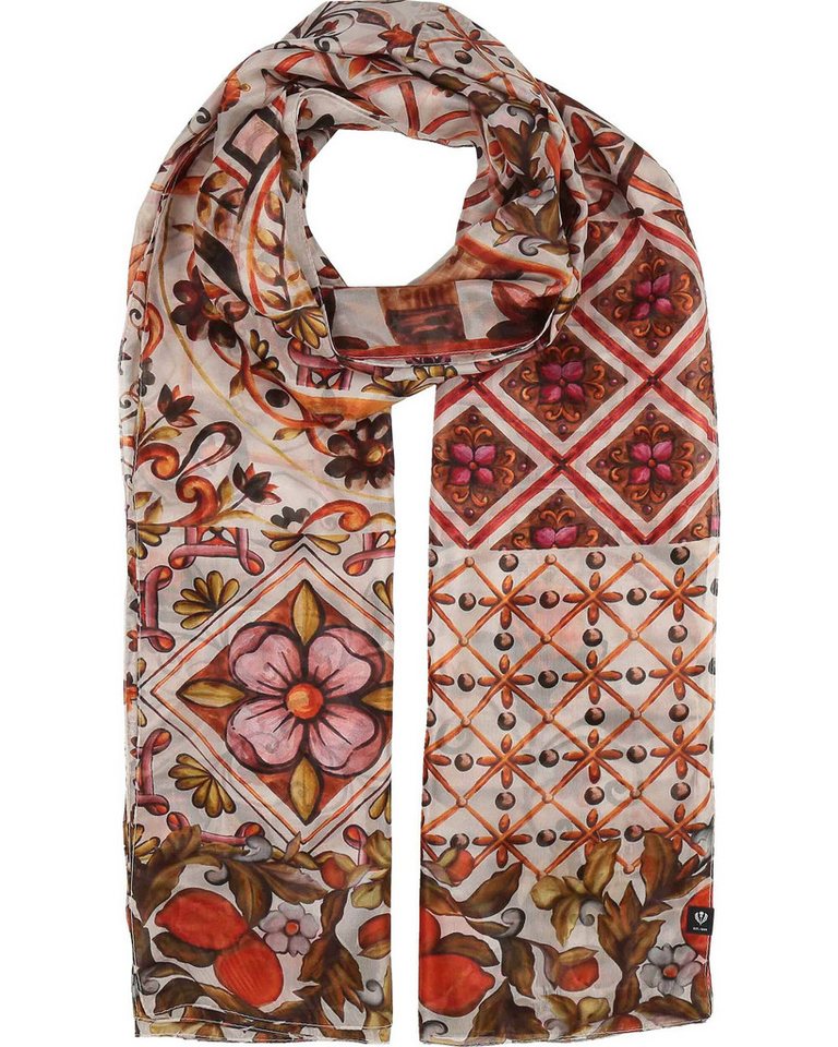 Fraas XXL-Schal XL-Seidenstola mit Mosaik-Design - vielseitig tragbar, (1, keine)