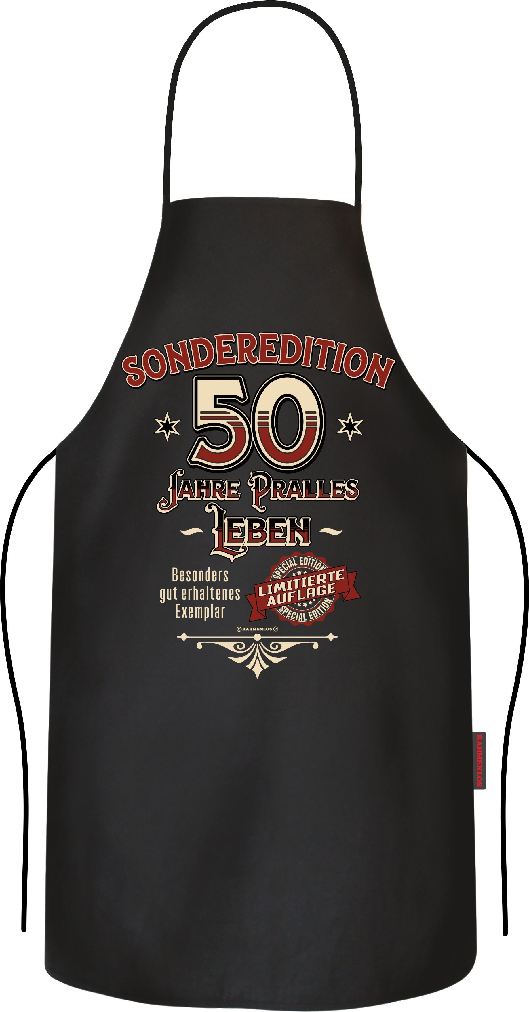 RAHMENLOS® Grillschürze Küchenschürze als Geschenk zum 50. Geburtstag: Sond günstig online kaufen
