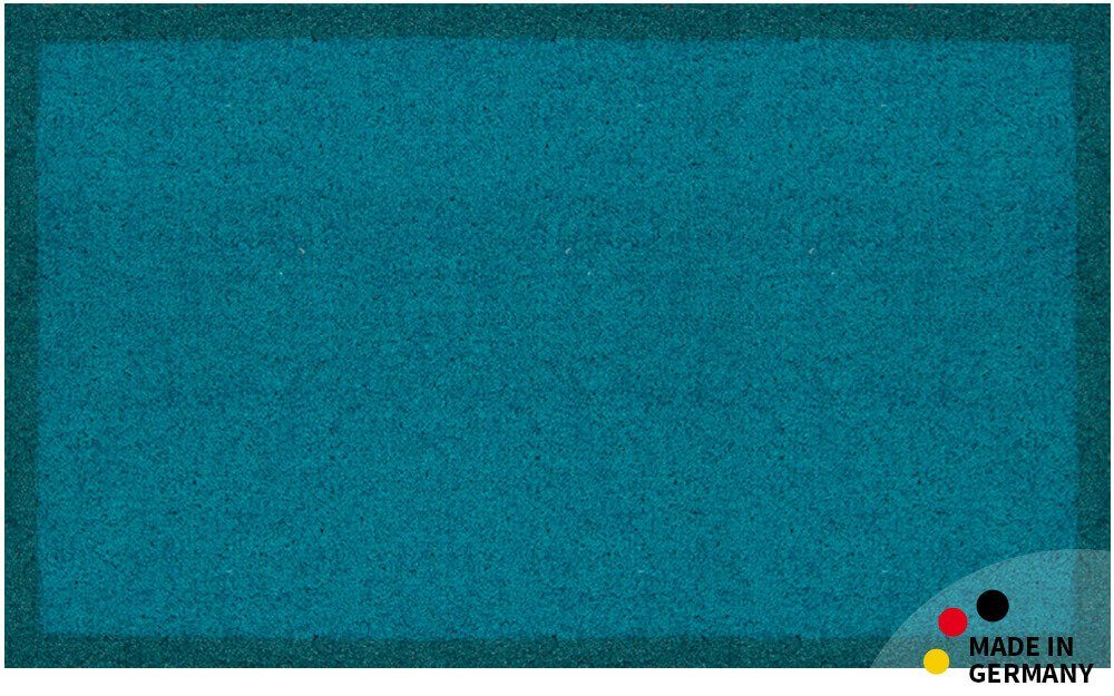 Fußmatte Schmutzfangmatte 60x100 cm türkis, HOME Höhe: & rechteckig, matches21 4 HOBBY, mm