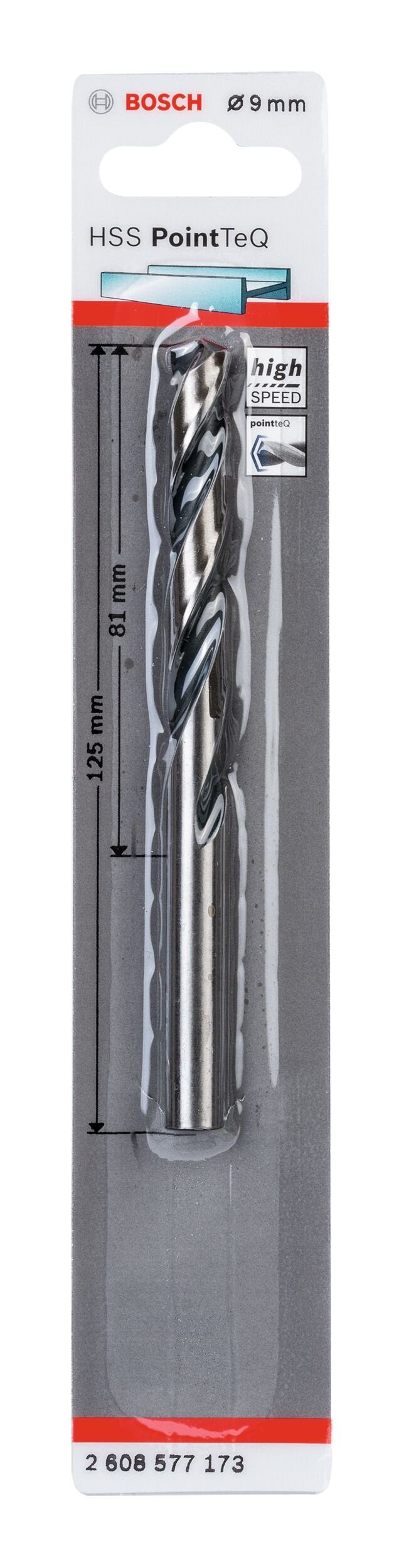 BOSCH Metallbohrer, HSS PointTeQ (DIN 9 Metallspiralbohrer mm - - 338) 1er-Pack