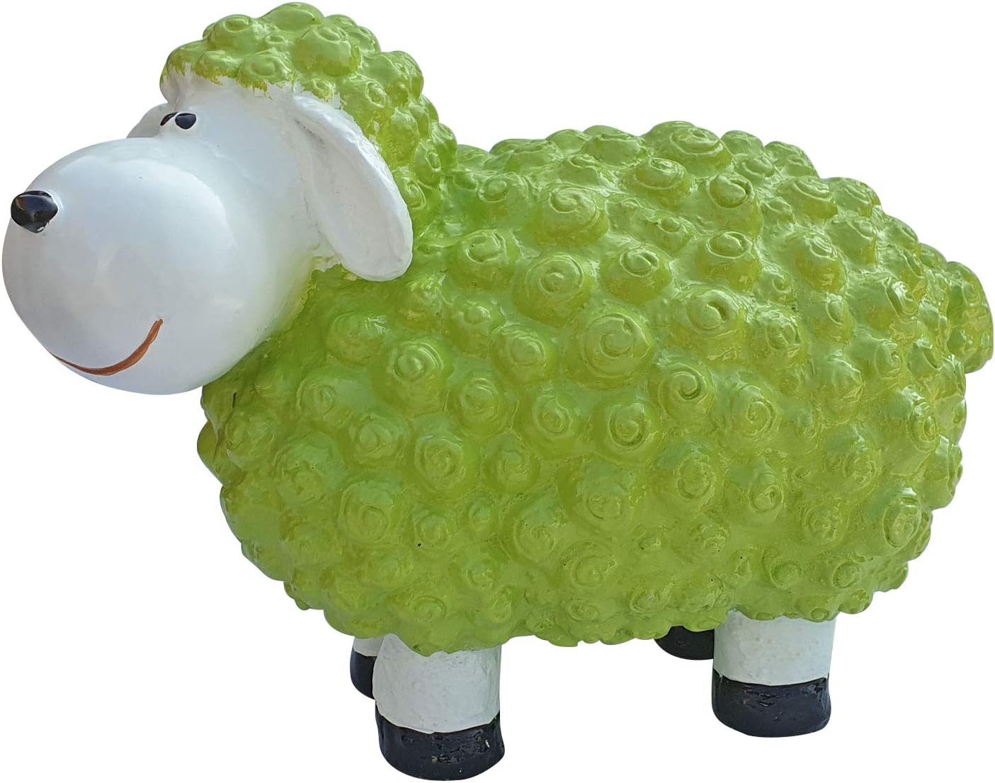 Fachhandel Plus Tierfigur Deko Schaf mittel Gartenfigur Schaf Bunte Schafe für den Garten (1 St), Farbenfrohe Gartenfigur