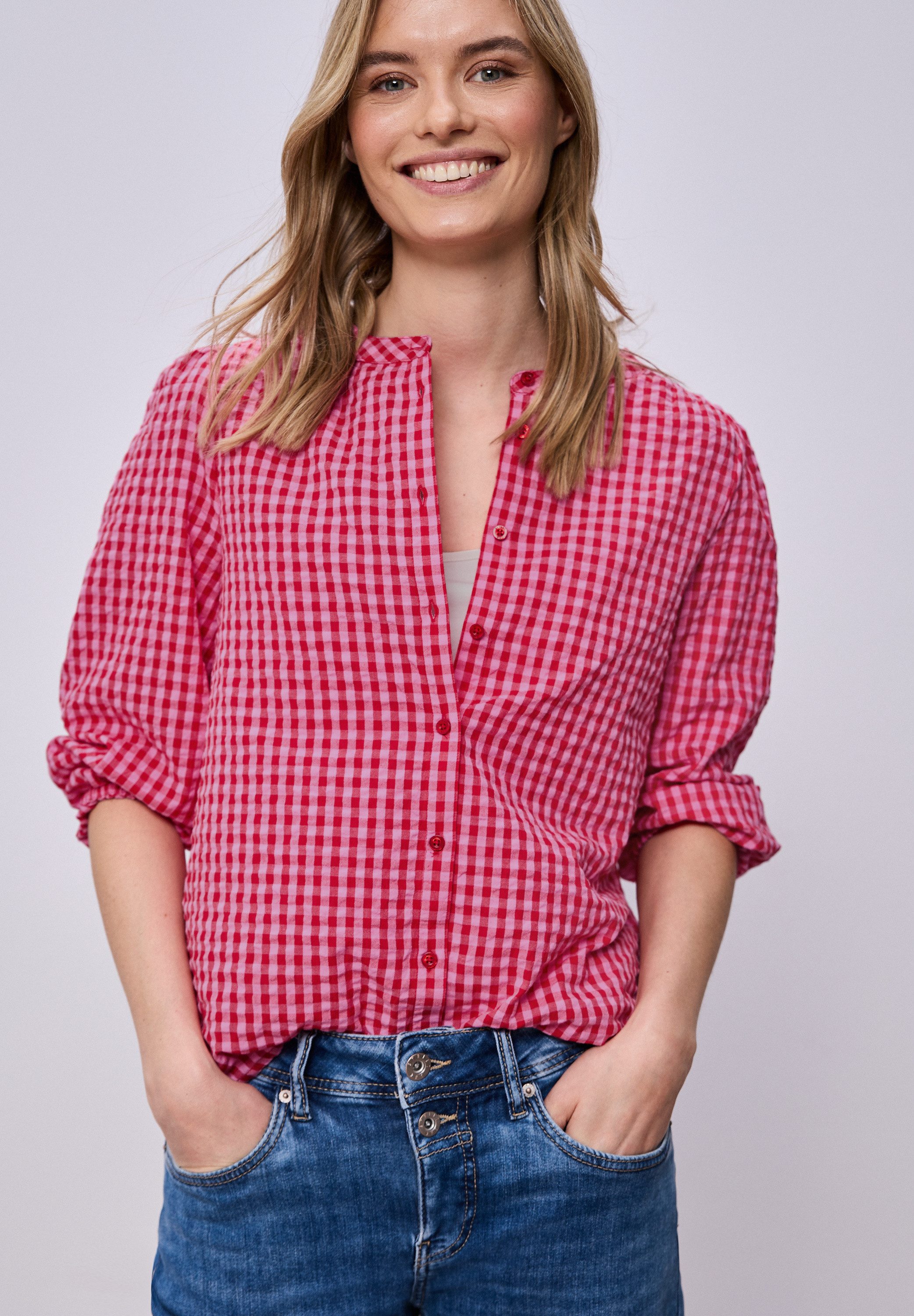 STREET ONE Karobluse mit Karomuster günstig online kaufen
