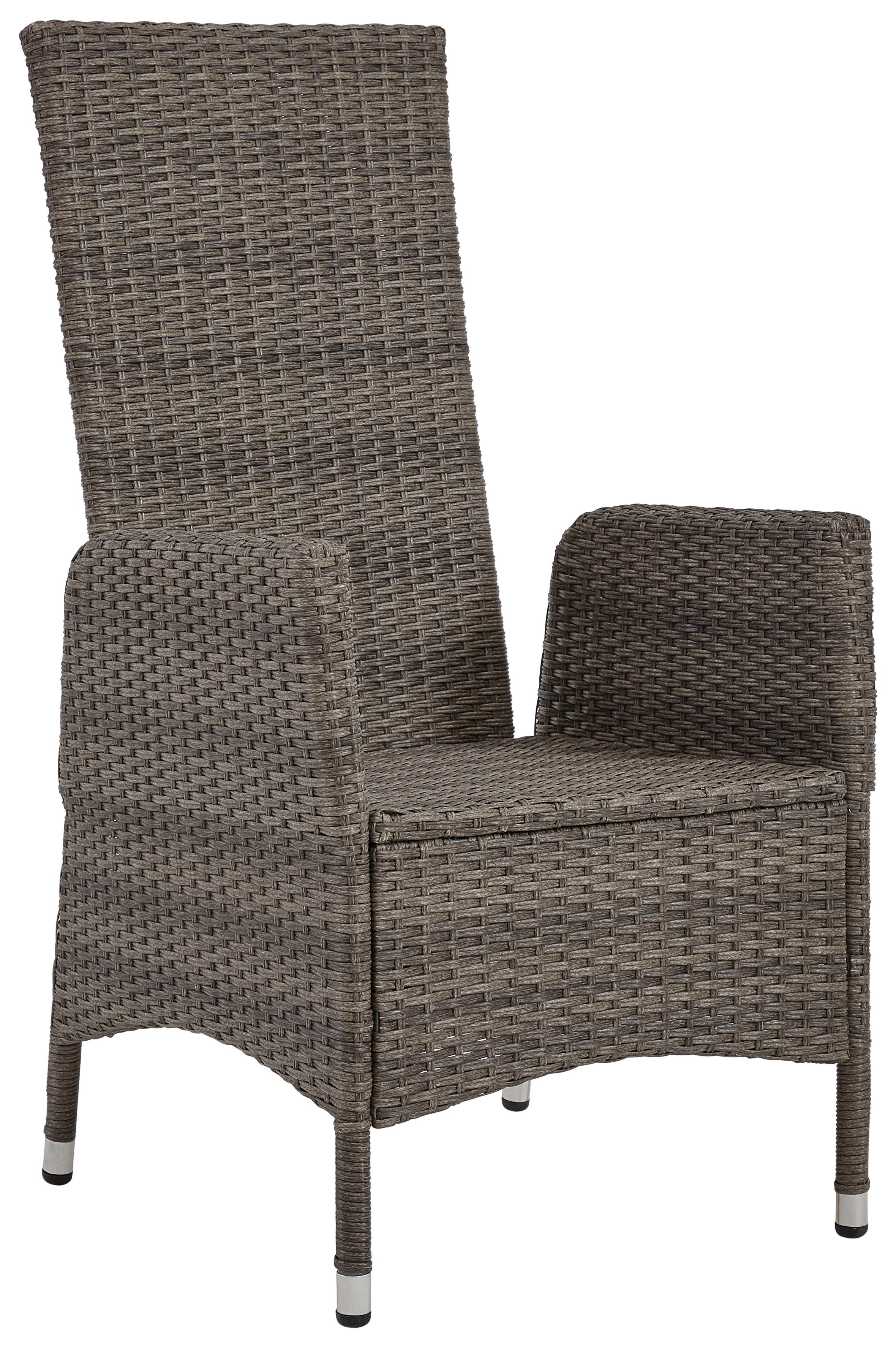 KONIFERA Garten-Essgruppe Casablanca, (Set, 7-tlg., 6x Sessel, 1x Tisch 180x90x74 cm, Stahl/Polyrattan), inkl. Auflagen
