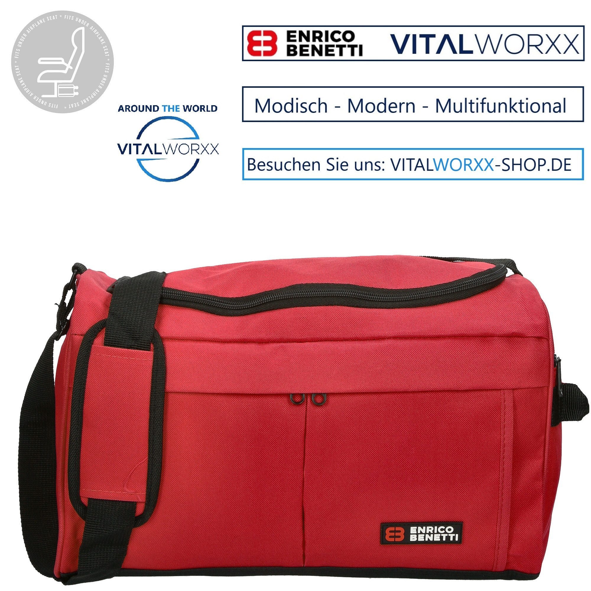 VITALWORXX Reisetasche Reisetasche ENRICO BENETTI kompakte günstig online kaufen