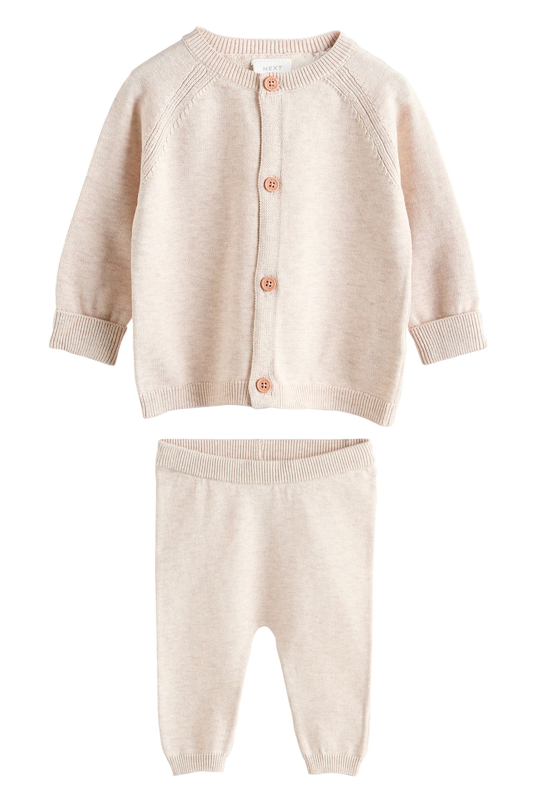 Strickjacke Baby Strickpullover und Leggings im Set