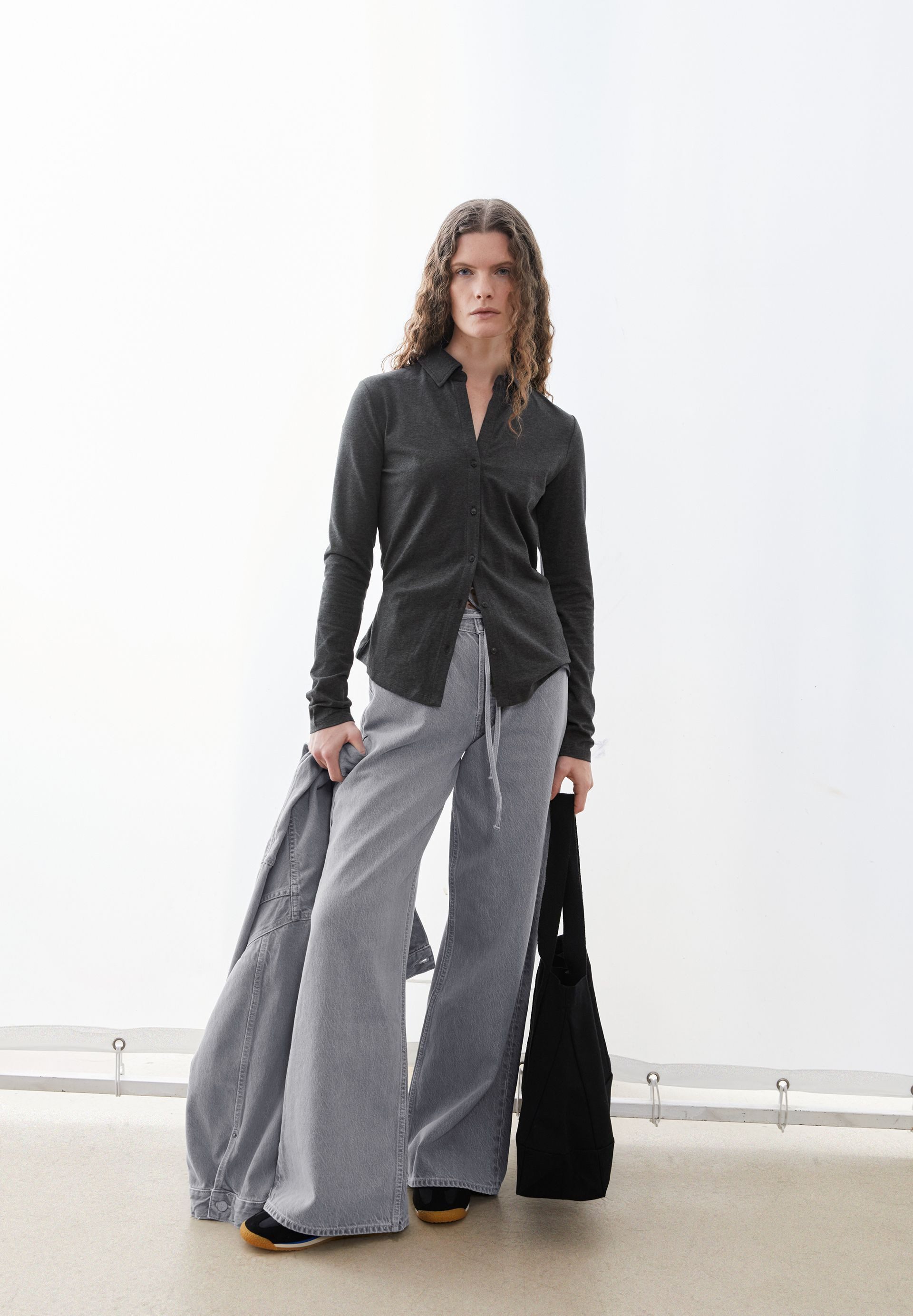 Armedangels Hemdbluse NALAANNIA Bluse aus Bio-Baumwoll Mix (1-tlg) Slim Fit
