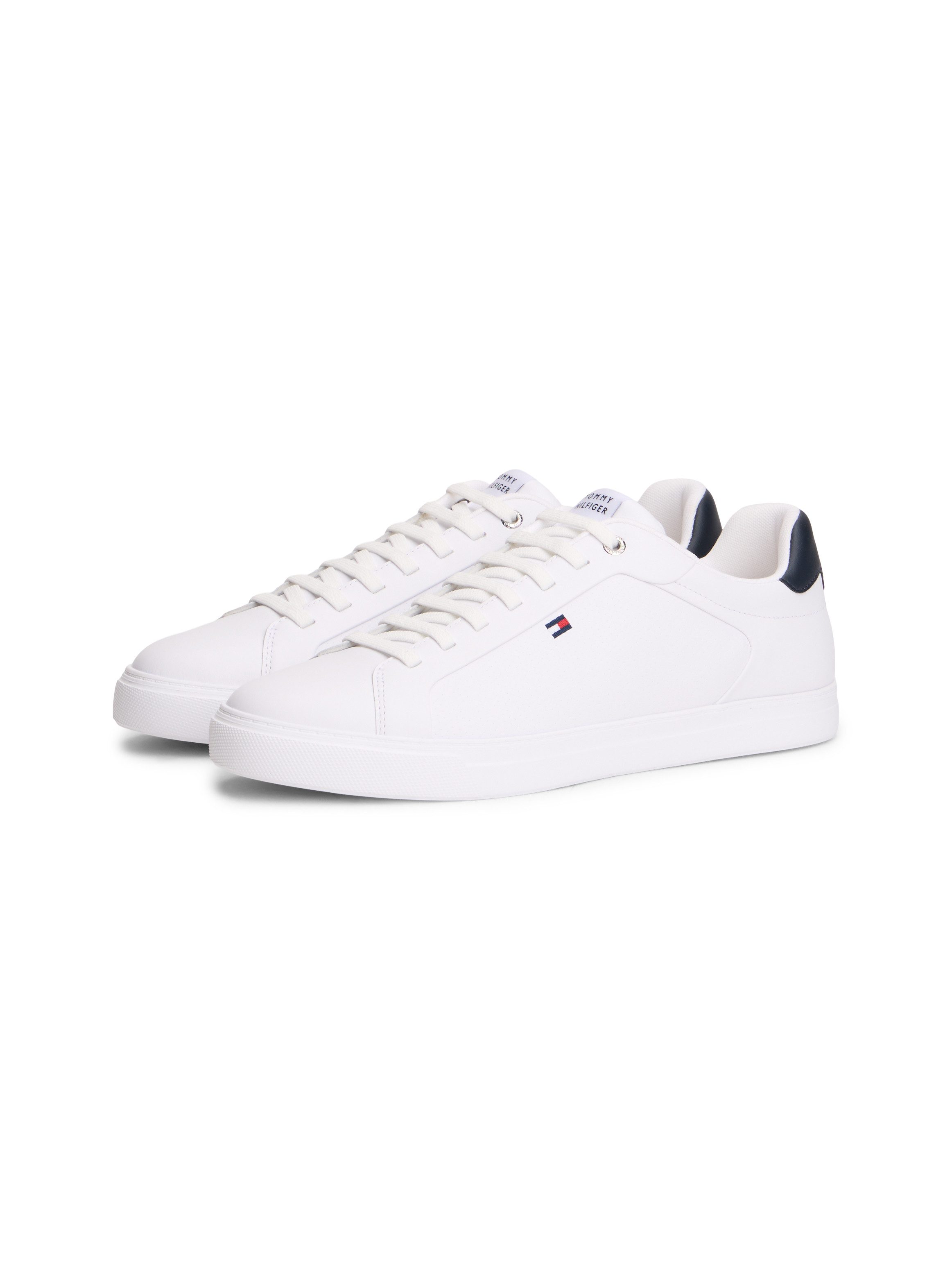 Tommy Hilfiger ICON COURT LIGHT LEATHER Sneaker Freizeitschuh, Halbschuh, Schnürschuh mit dezenten Ziernähten