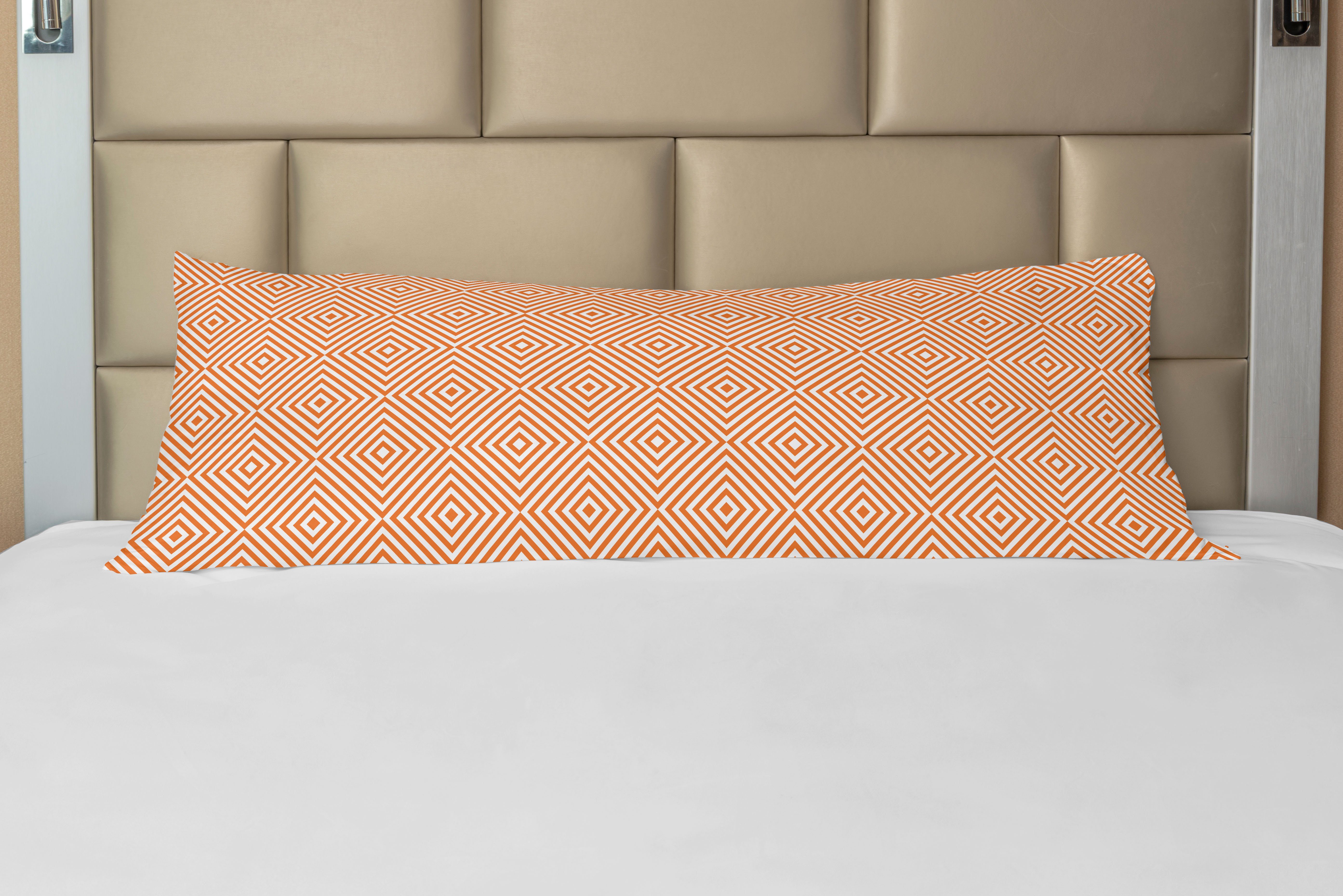 Seitenschläferkissenbezug Deko-Akzent Langer Kissenbezug, Abakuhaus, Geometrisch Rhombus Illusion Stripes