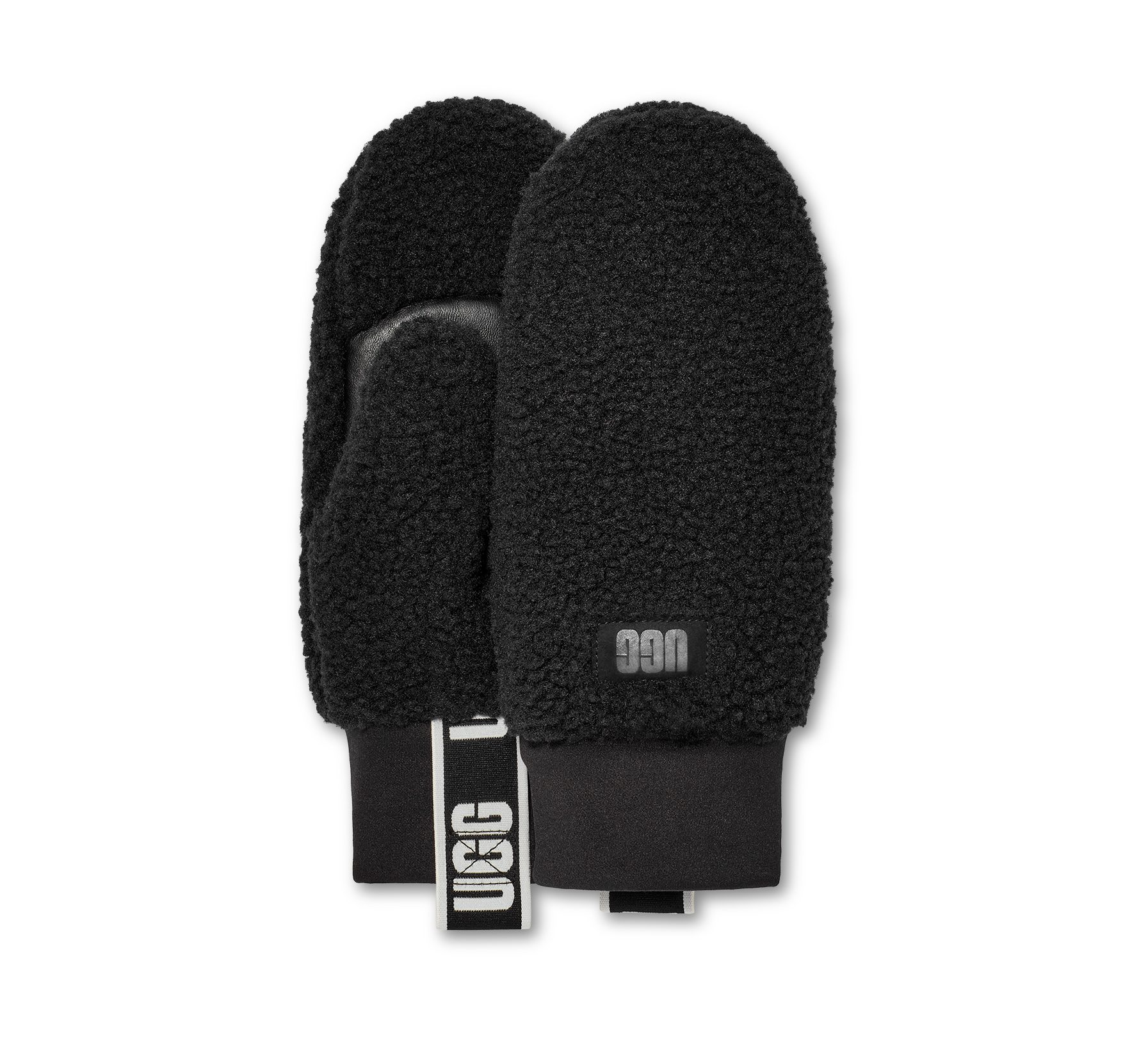UGG Strickhandschuhe UGGfluff Mitten With Logo Tape Fäustlinge aus UGGfluff günstig online kaufen