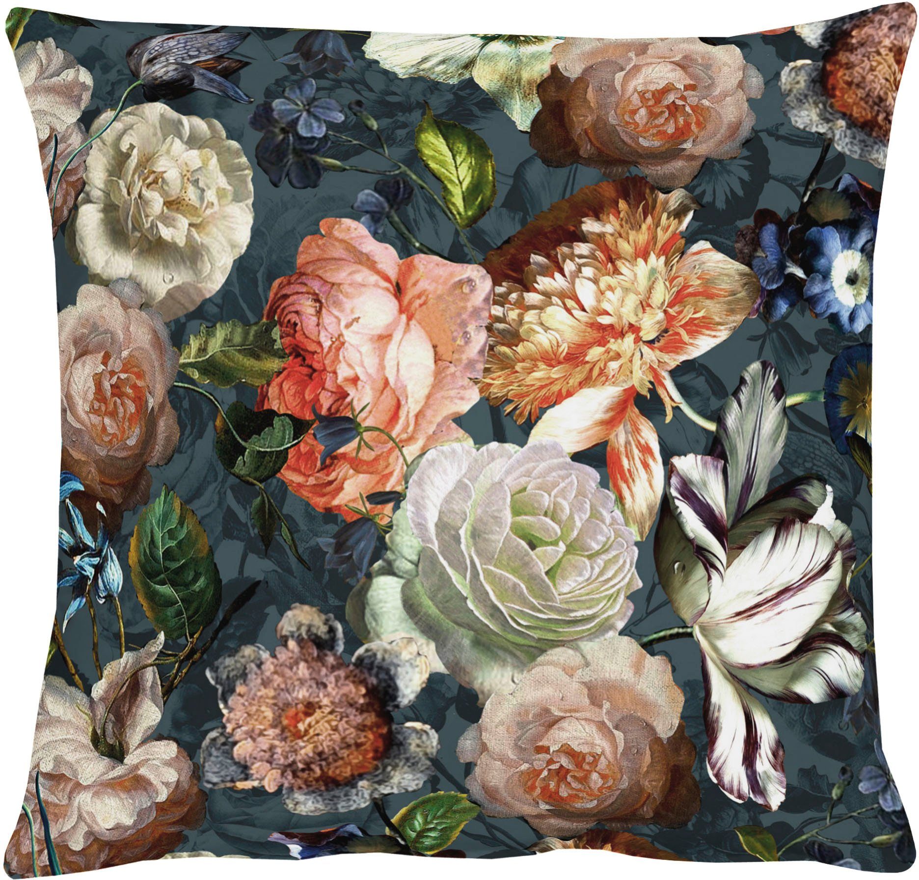 APELT Dekokissen 5251, mit floralem Muster, Kissenhülle ohne Füllung, 1 Stück