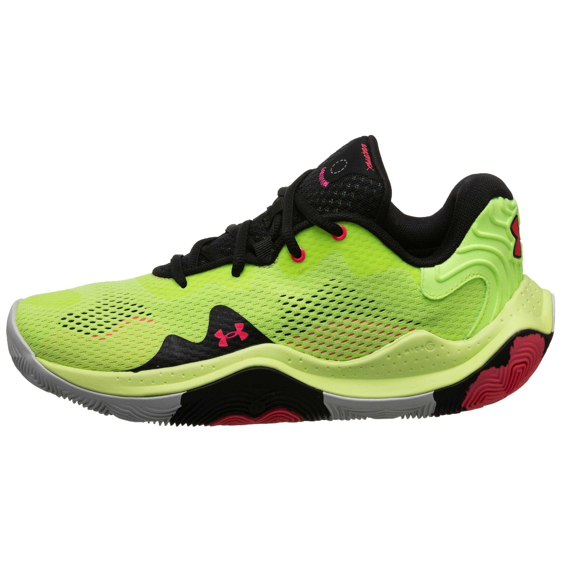 / Armour® neongrün Under Basketballschuh Herren schwarz Basketballschuh Spawn 4