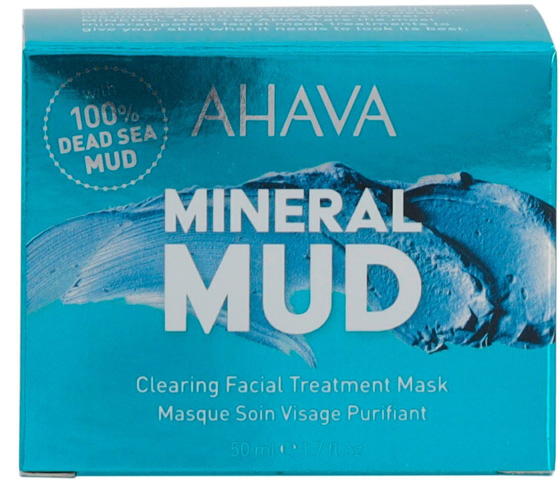 AHAVA Gesichtsmaske Mineral Mud Clearing Facial Treatment Mask, Tiefenreinigend, öffnet verstopfte Poren, hautberuhigende Stoffe.