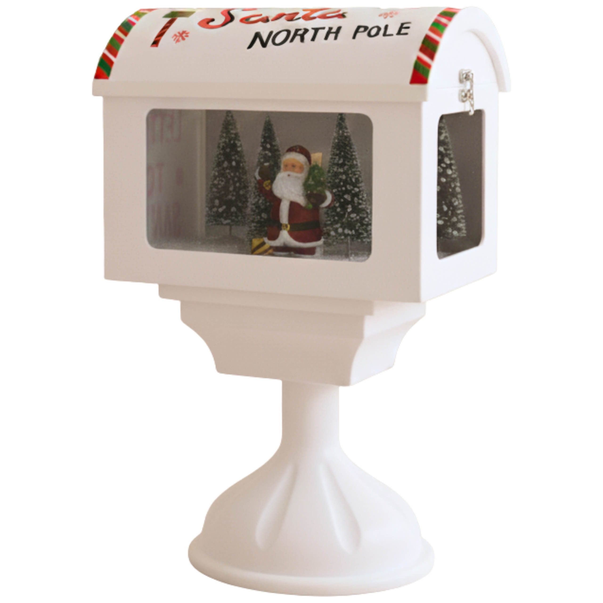 Sarcia.eu Weihnachtsfigur Weihnachts-Briefkasten Weiß, LED-Spieluhr, 27x20x günstig online kaufen
