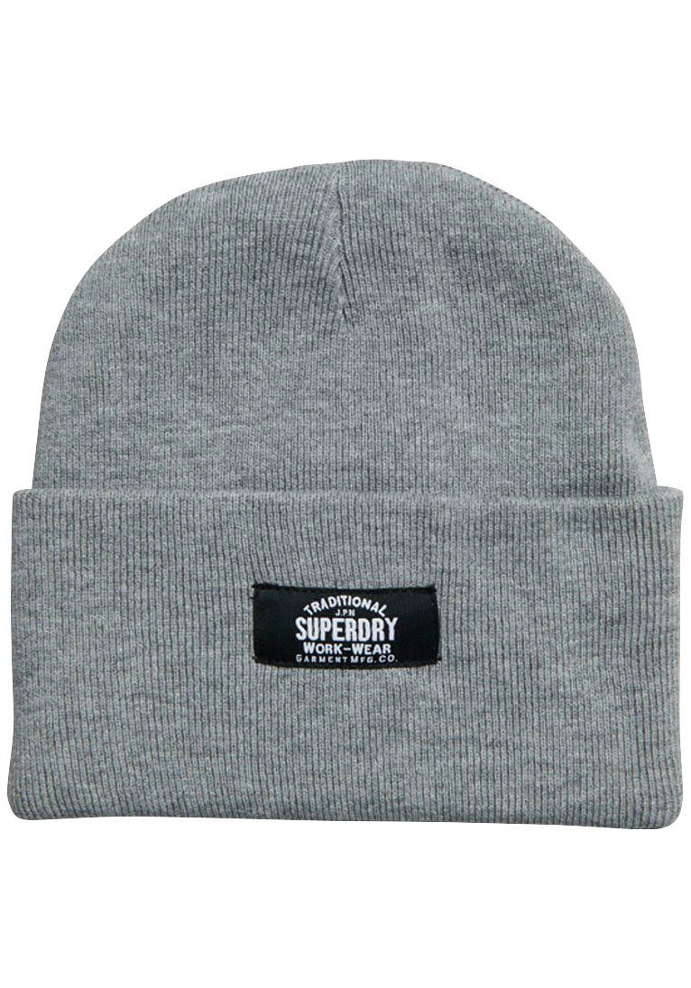 Superdry Beanie CLASSIC KNITTED Silver BEANIE HAT