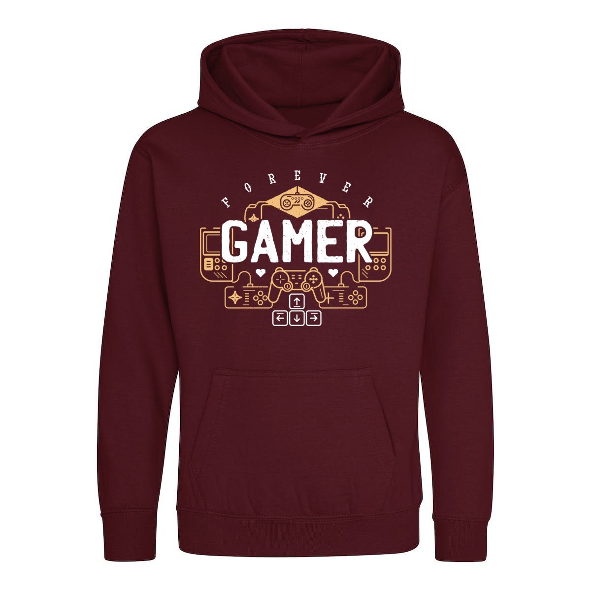 Kapuzenpullover Gamer Forever Kinder Hoodie Pullover für Jungen und Mädchen