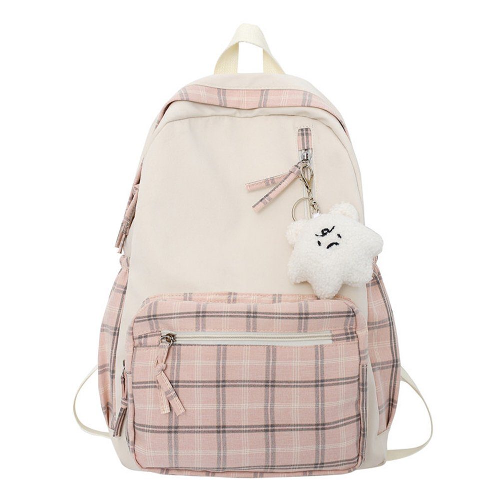 Weich, pink Rucksack Mädchen, Schultasche Rucksack Klein, Süß, Blusmart Frisch, Für pendant