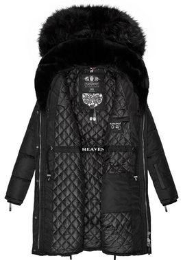 Navahoo Steppmantel Sinja stylischer Winter Parka mit edlem Fellimitat