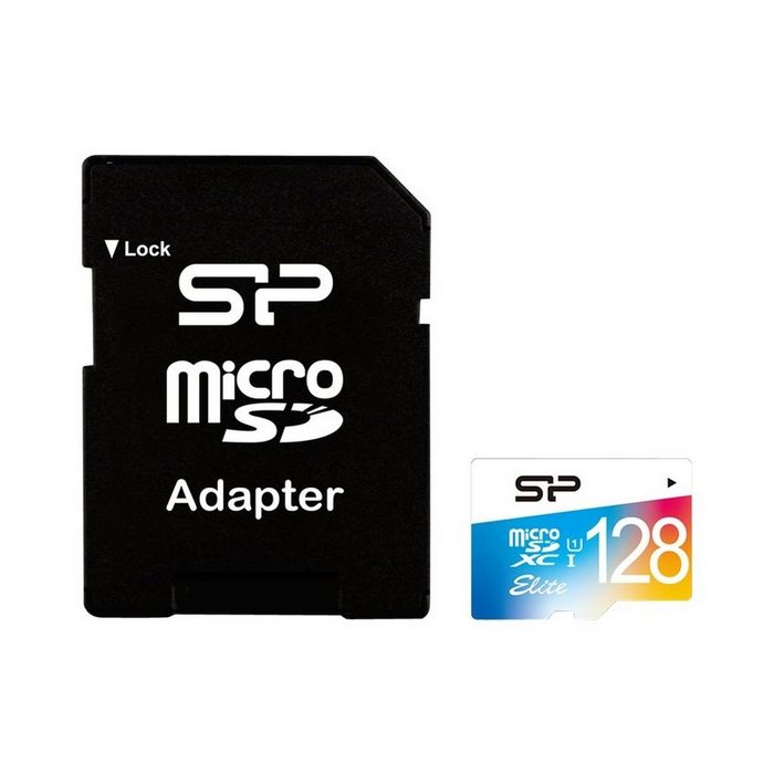 SILICON POWER Micro SD 128GB UHS-1 Elite/cl. 10 w/adapt/Col Speicherkarte