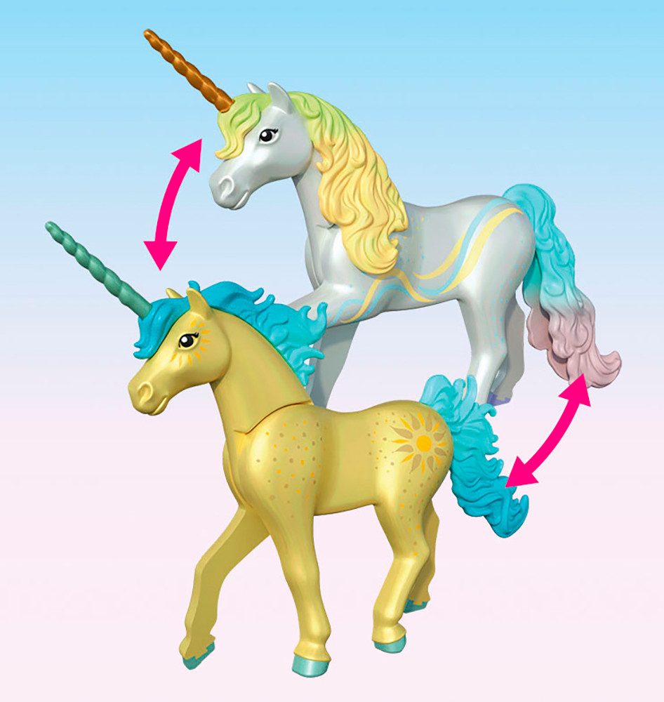 Playmobil® Sammeleinhorn, Sonnenscheinblüte mit Fee (71842), Princess Magic Konstruktions-Spielset, (24 St)