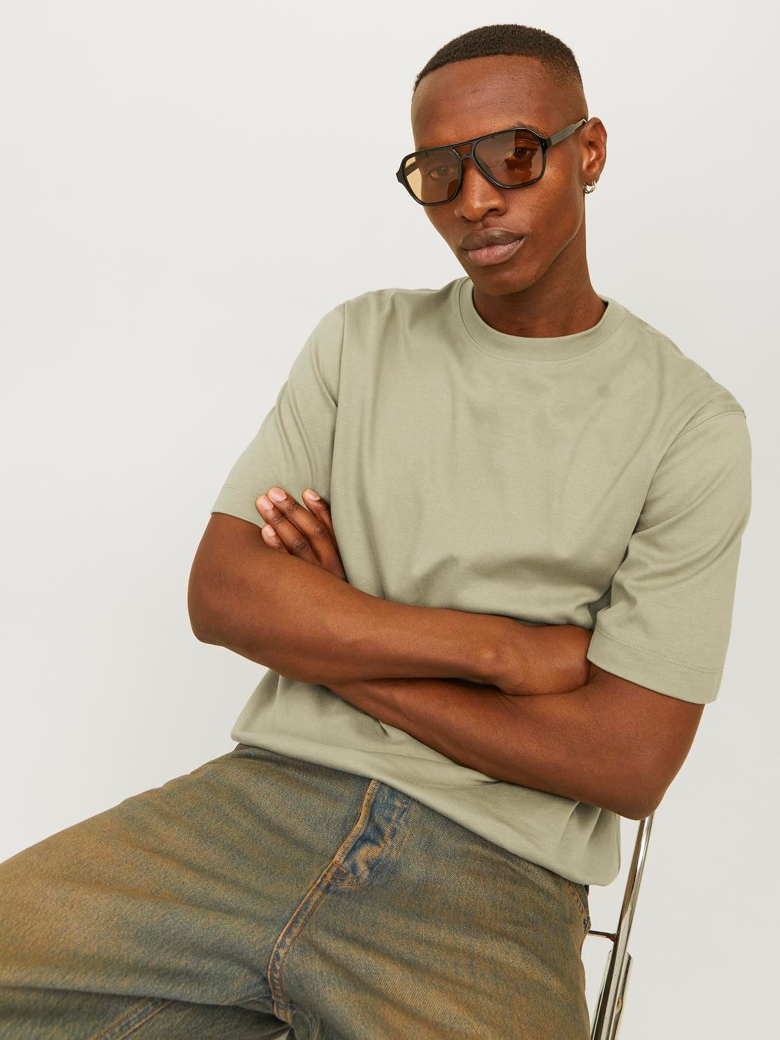 Jack & Jones Rundhalsshirt JJEURBAN EDGE TEE SS O-NECK NOOS mit Rundhalsaus günstig online kaufen