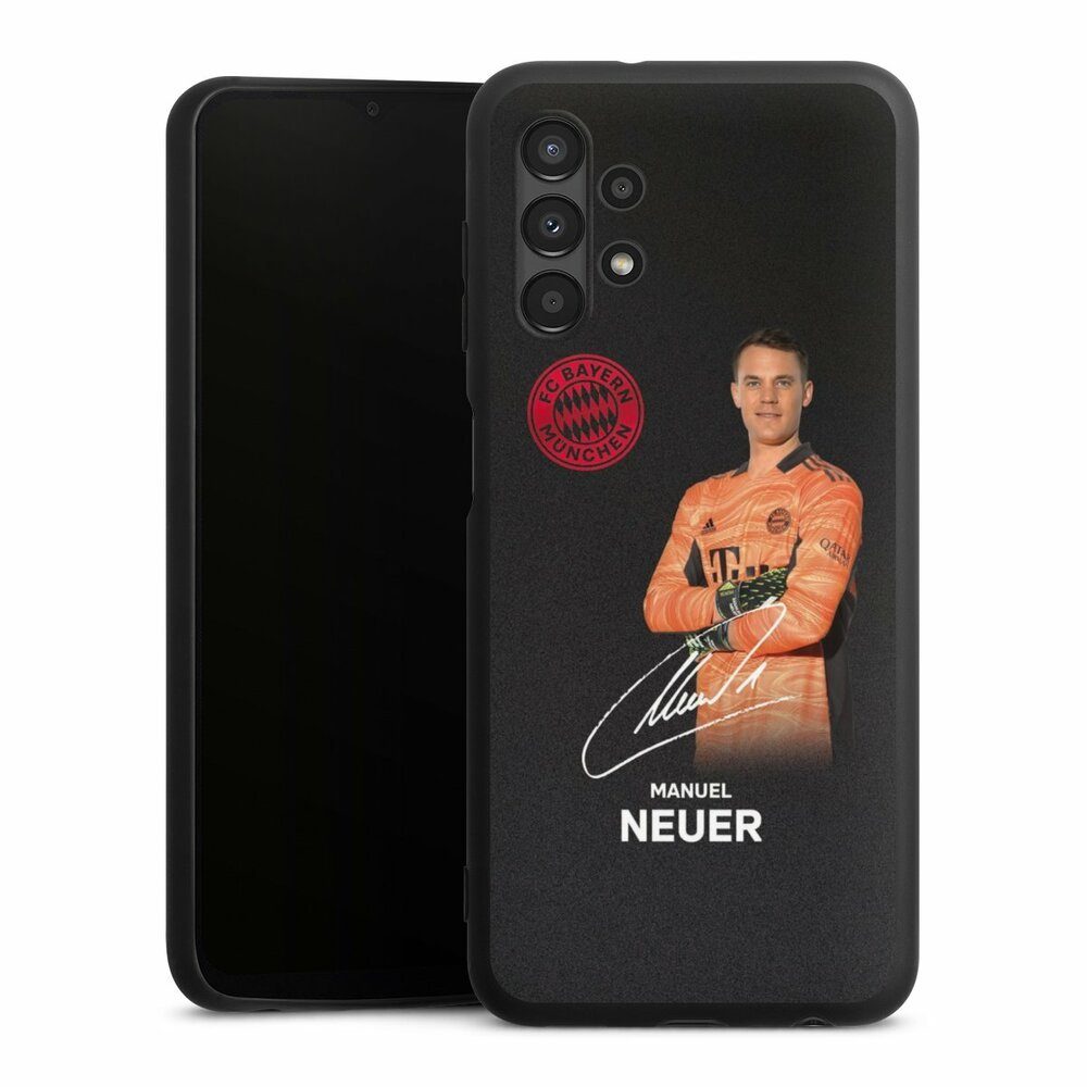 DeinDesign Handyhülle Manuel Neuer, Silikon Hülle, Premium Case, Handy Schutzhülle, Smartphone Cover FC Bayern München Manuel Neuer Offizielles Lizenzprodukt