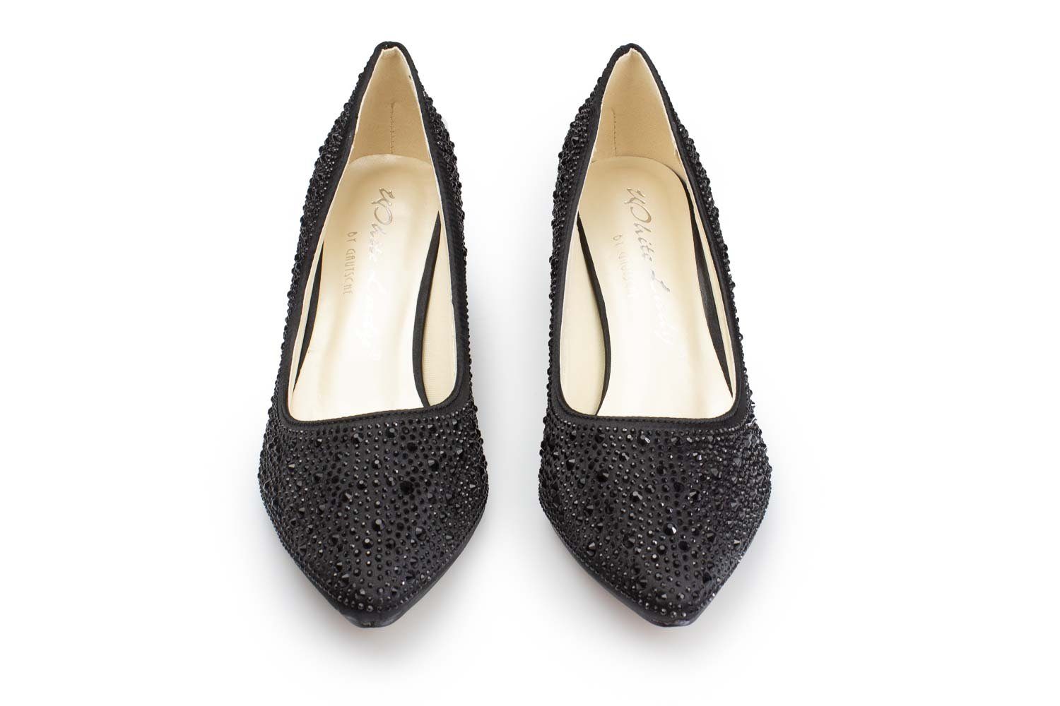 White Lady 925 zirkonia Satin-Strass - Brautschuhe Pumps