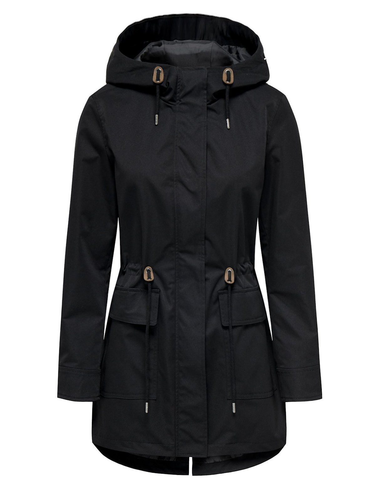 ONLY Parka ONLLouise Parkastyle, mit Kapuze und Taillenzugband