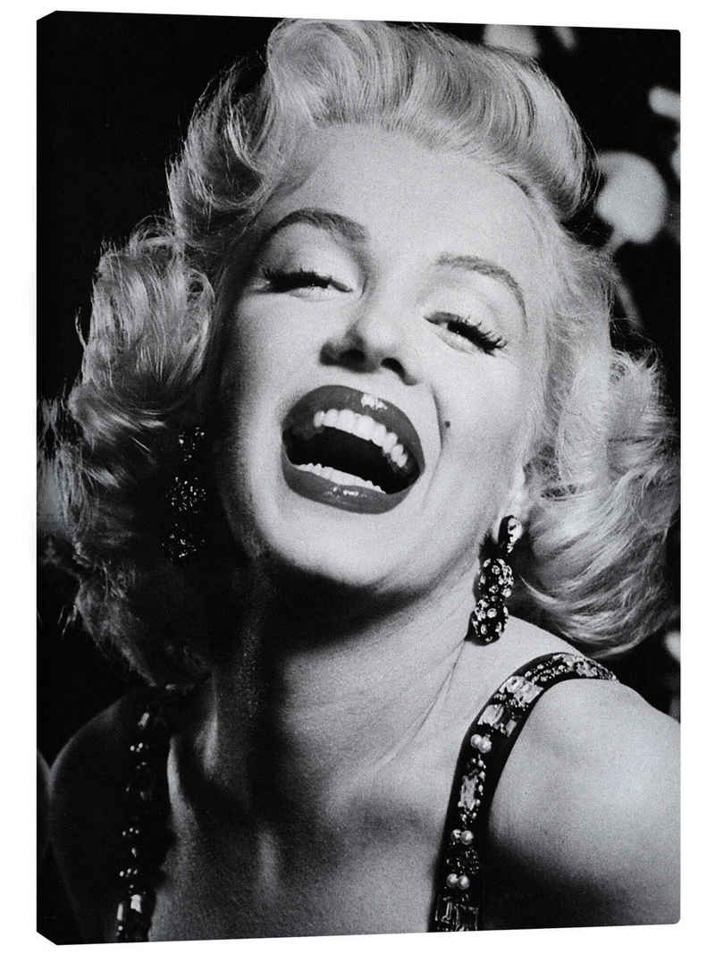 Posterlounge Leinwandbild Celebrity Collection, Marilyn Monroe Lipstick, Wohnzimmer Fotografie