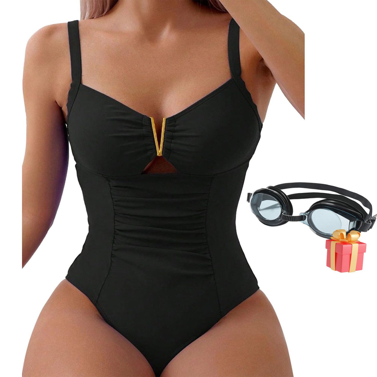 RWEUOQ Badeanzug Einteiliger Badeanzug Damen figurformend günstig online kaufen