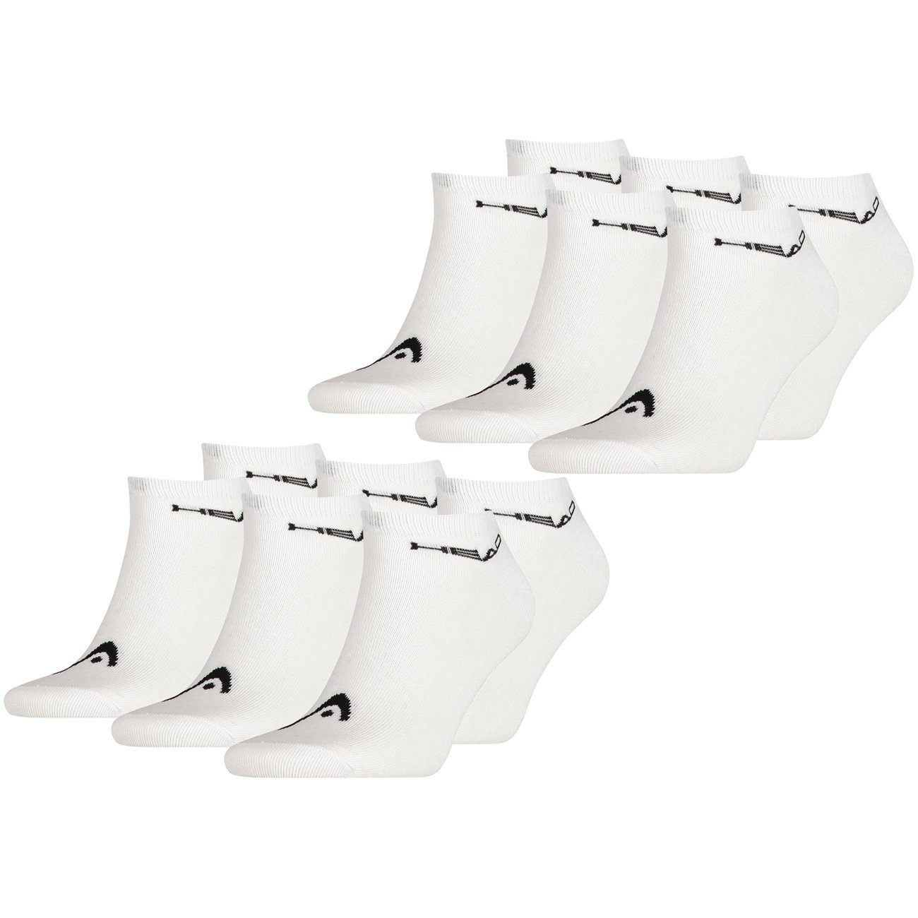Head Sneakersocken SNEAKER UNISEX - 6er Pack (6-Paar) mit flacher Zehenart 6 Paar White (300)