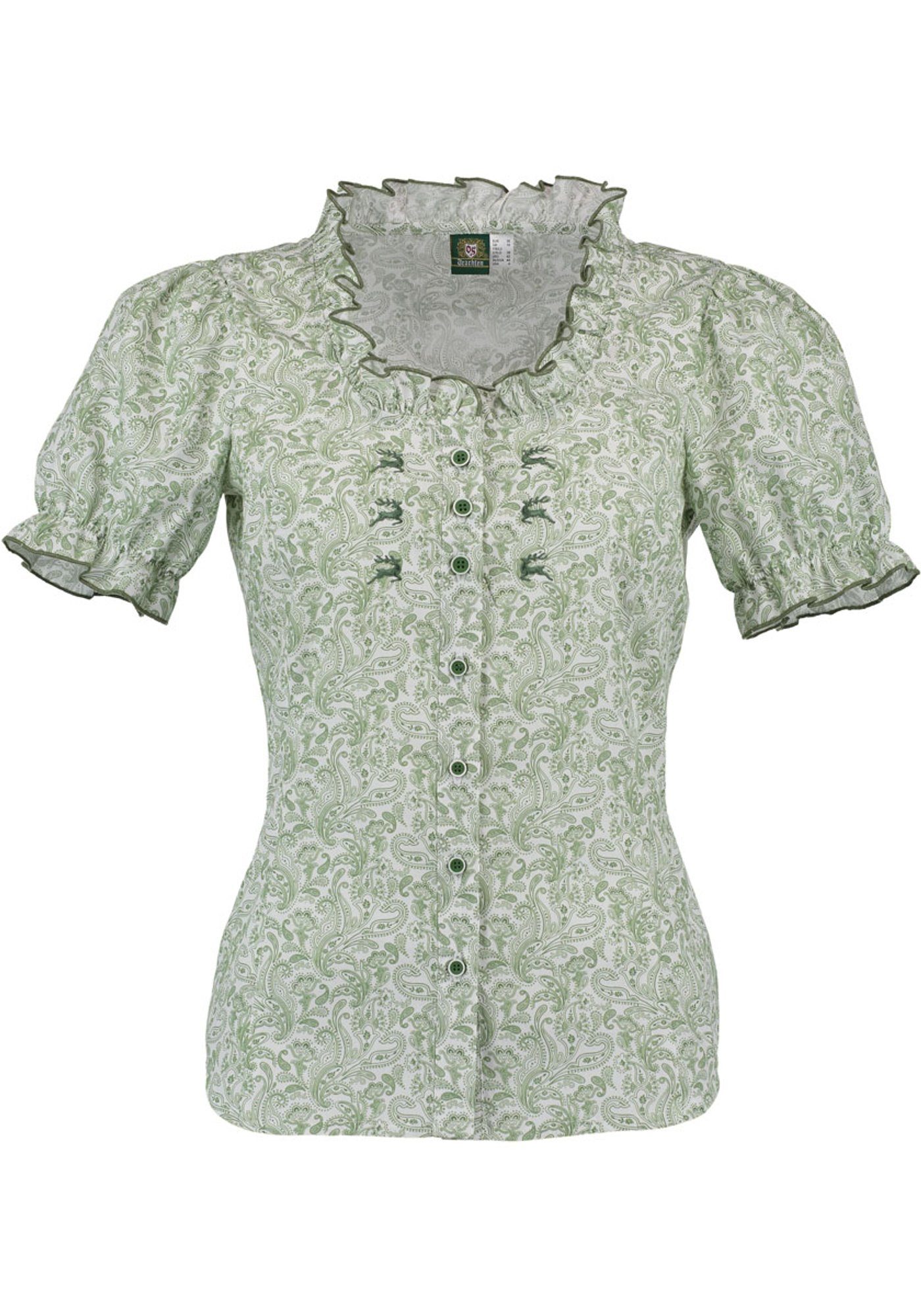 Goxozzy Dirndl Bluse Damen - Spitze Design Mit V-Ausschnitt Für Oktoberfest