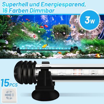 Randaco LED Aquariumleuchte 18-112cm LED Aquarium Unterwasser Mollusken Wasserdicht Aquarium Lampe