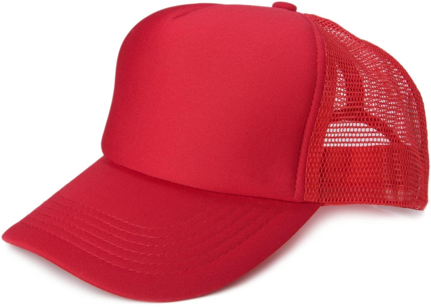 styleBREAKER Cap 5-Panel Mesh Trucker Cap Rot (1-St)