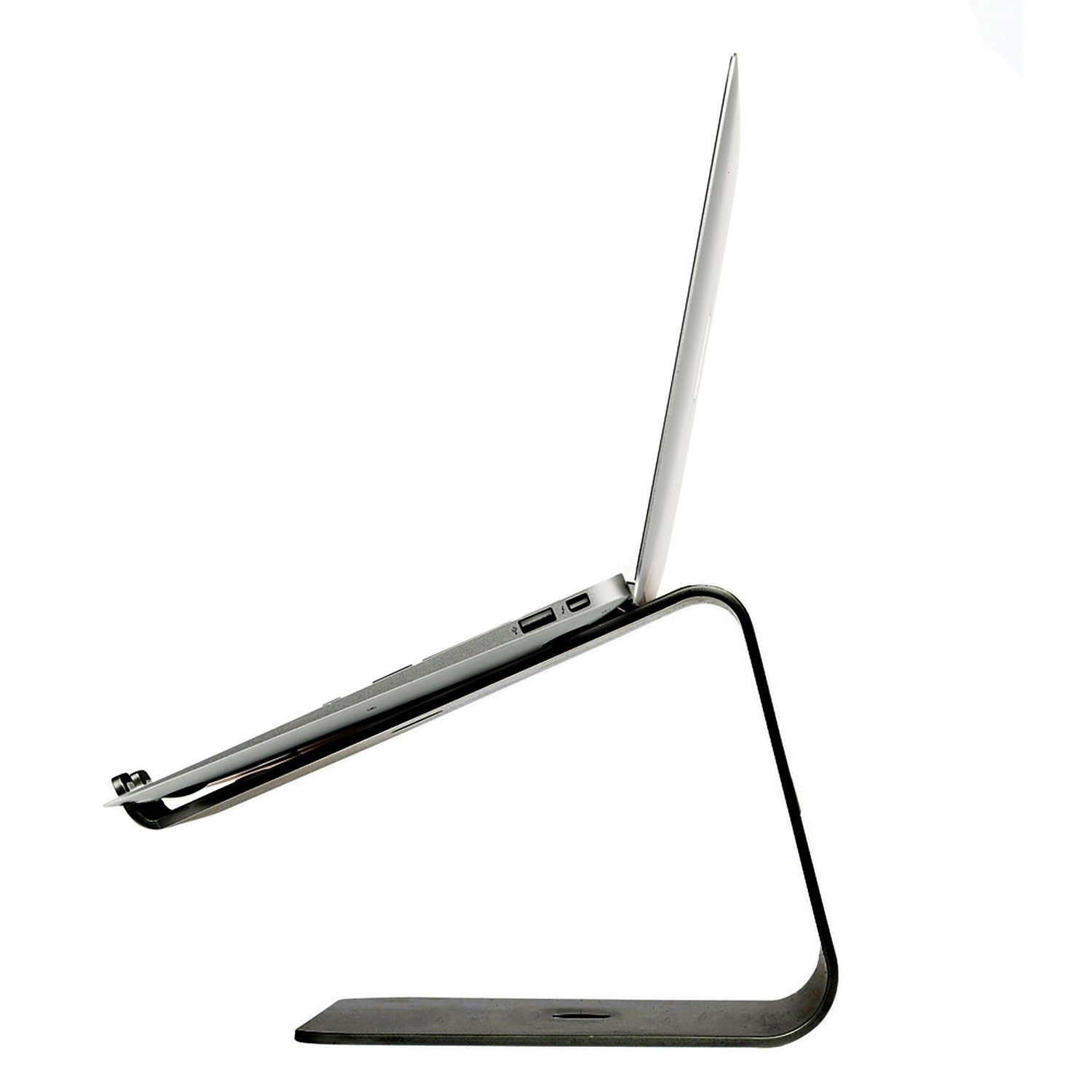 SLABO Laptop-Ständer Notebookhalterung Laptopständer für Mac Book, MacBook Air, MacBook Pro, alle Notebooks, Laptops "Aluminium" - SCHWARZ / BLACK – Bild 3 von 5