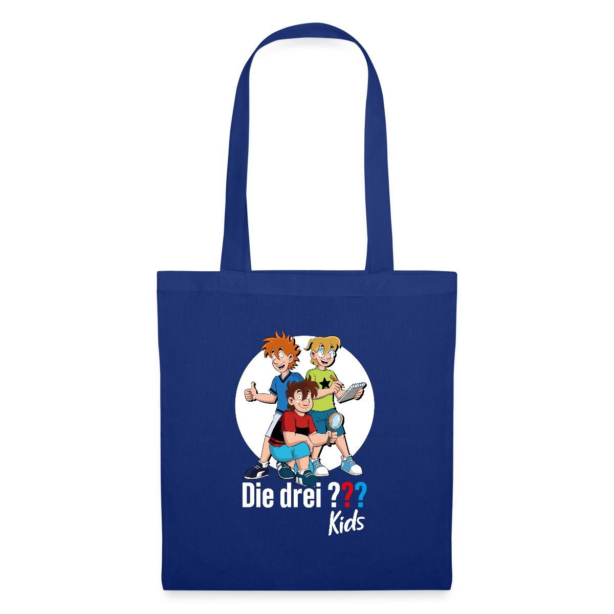 Spreadshirt Henkeltasche Die Drei Fragezeichen Kids Justus, Peter, Bob Team Stoffbeutel (1-tlg)