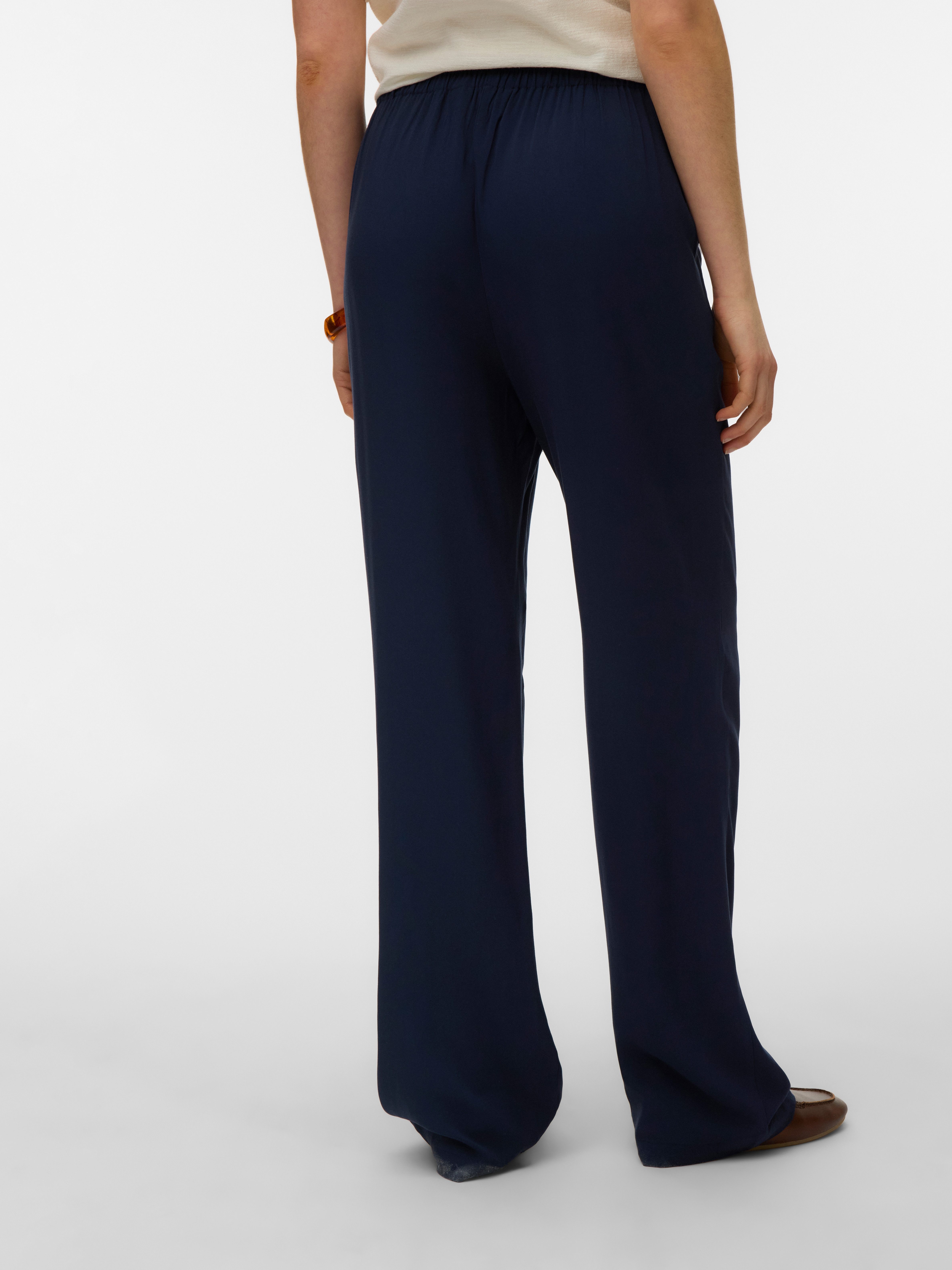 Vero Moda Schlupfhose VMEASY JOY HW WIDE PANTS WVN GA Viskose, loose fit