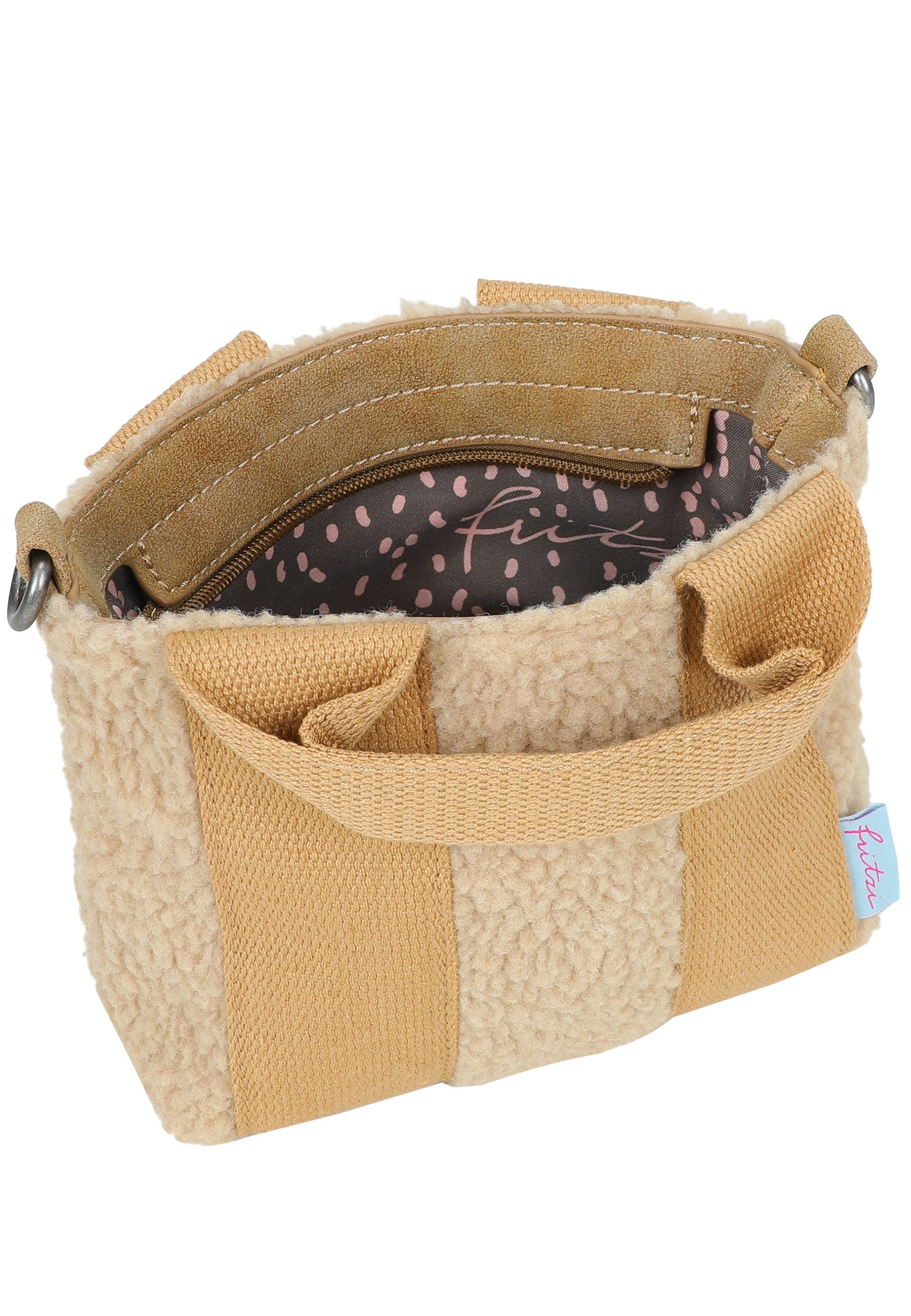 Fritzi aus Preußen Schultertasche Fritzi Bini Limited Teddy, mit breitem Webbing-Schulterriemen