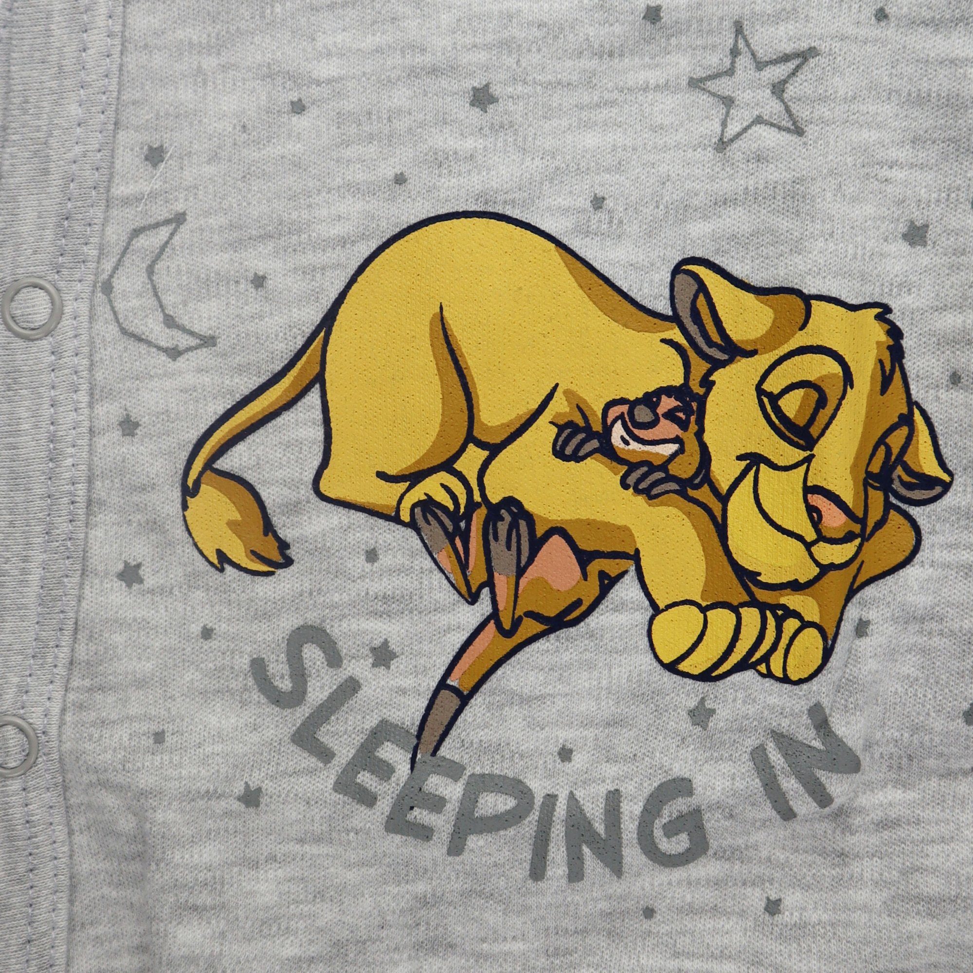 Disney Langarmwickelbody Disney König der Löwen Simba Baby Strampler Einteiler