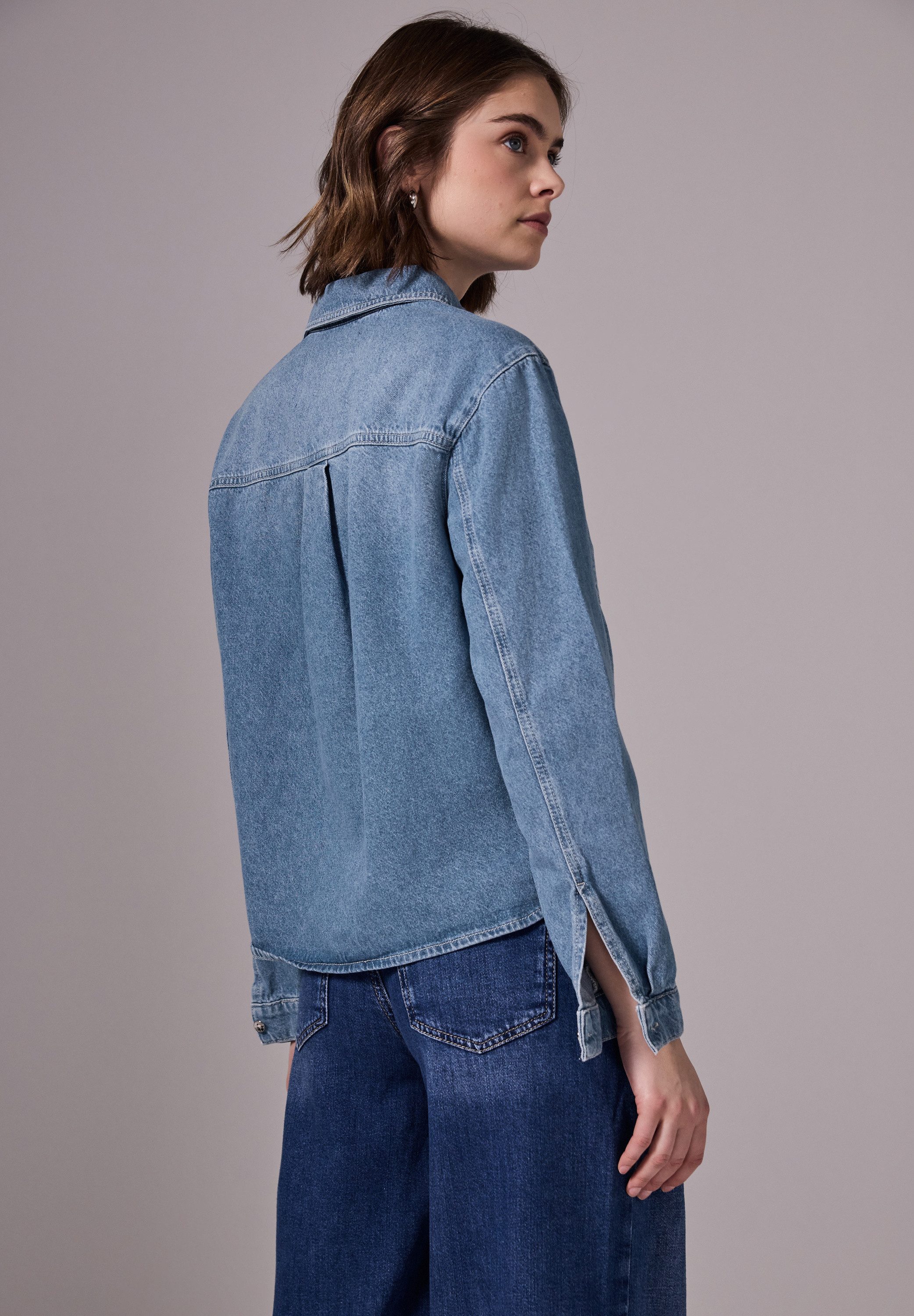 STREET ONE STUDIO Jeansjacke mit Brusttasche günstig online kaufen