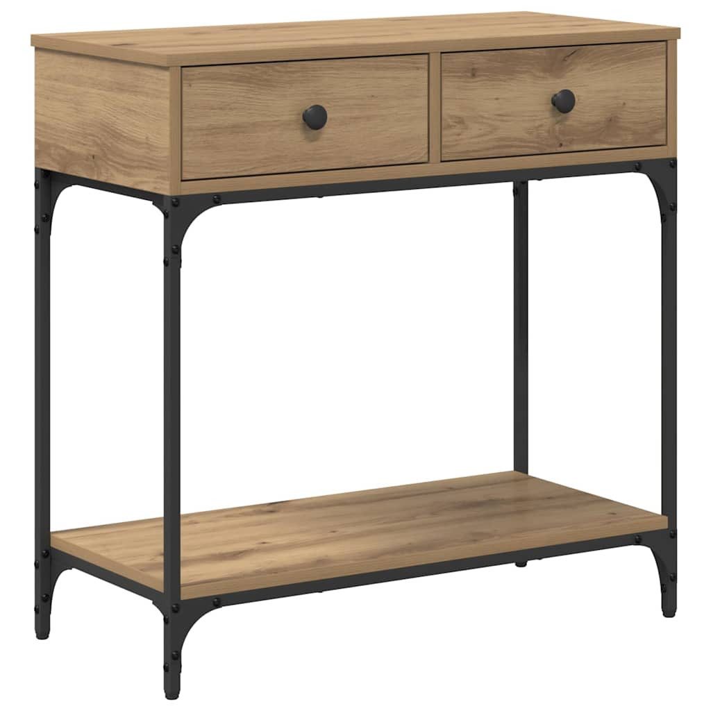 vidaXL Beistelltisch Konsolentisch Artisan-Eiche 75 x 34,5 x 75 cm Holzwerkstoff (1-St)