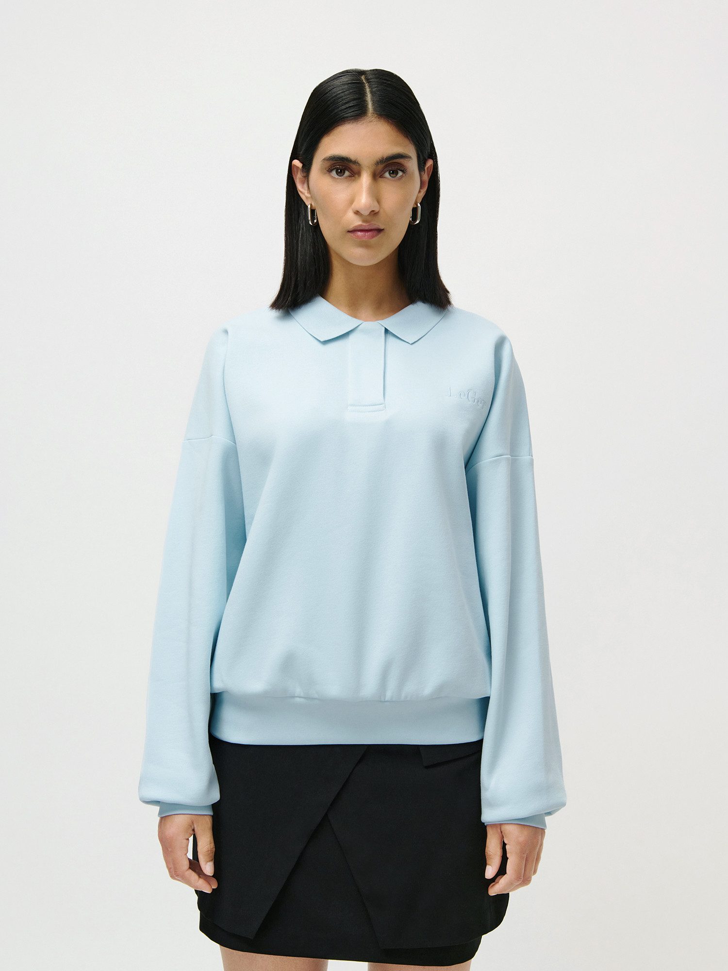 LeGer Sweatshirt Janneke, LeGer by Lena Gercke mit Kragen, normale Passform
