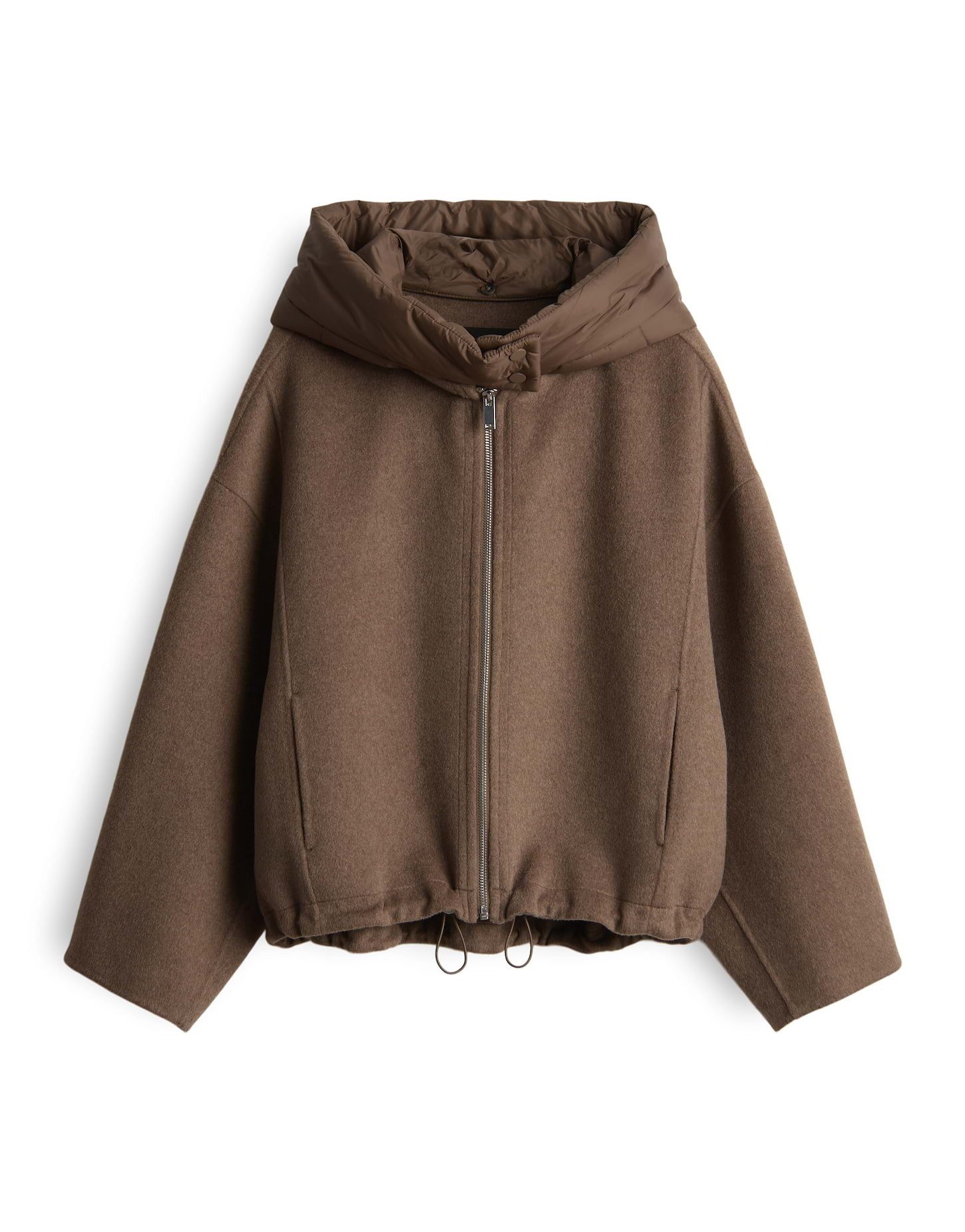 OPUS Wolljacke HIKONA Doublefaced mit abnehmbarer Kapuze lockere Passform, günstig online kaufen